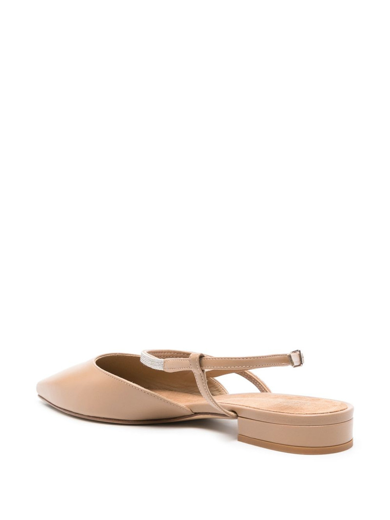 pointed leather ballerina shoes 3