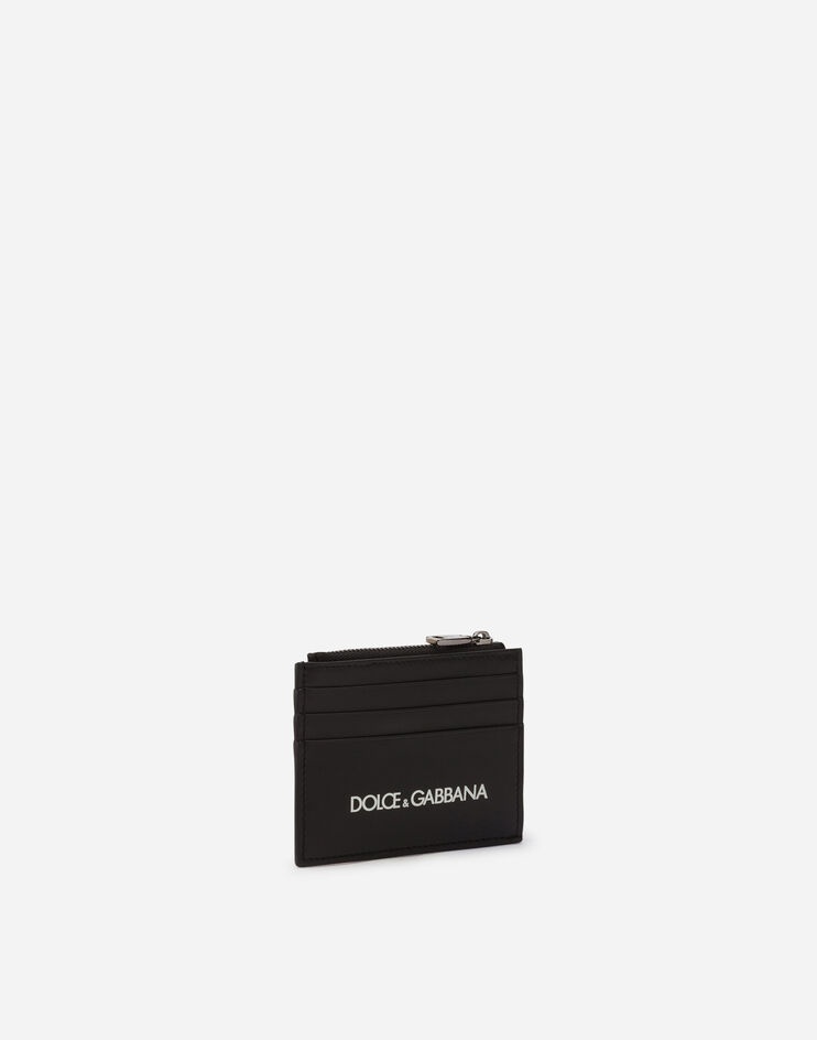 Calfskin card holder with printed logo - 2