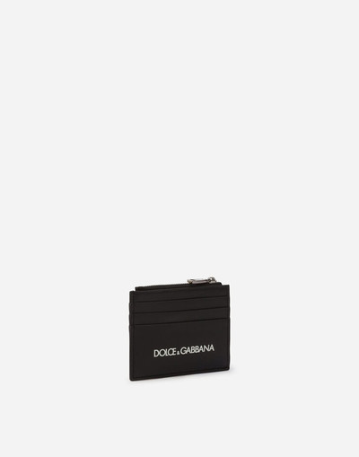 Dolce & Gabbana Calfskin card holder with printed logo outlook