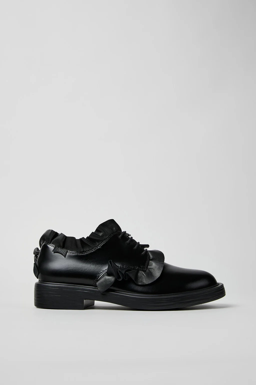 Dean Black Leather Shoes for Men. - 1