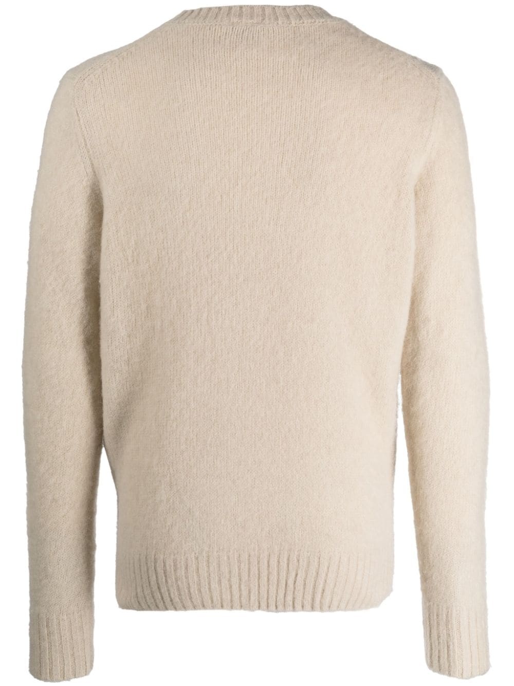 brushed-finish wool jumper