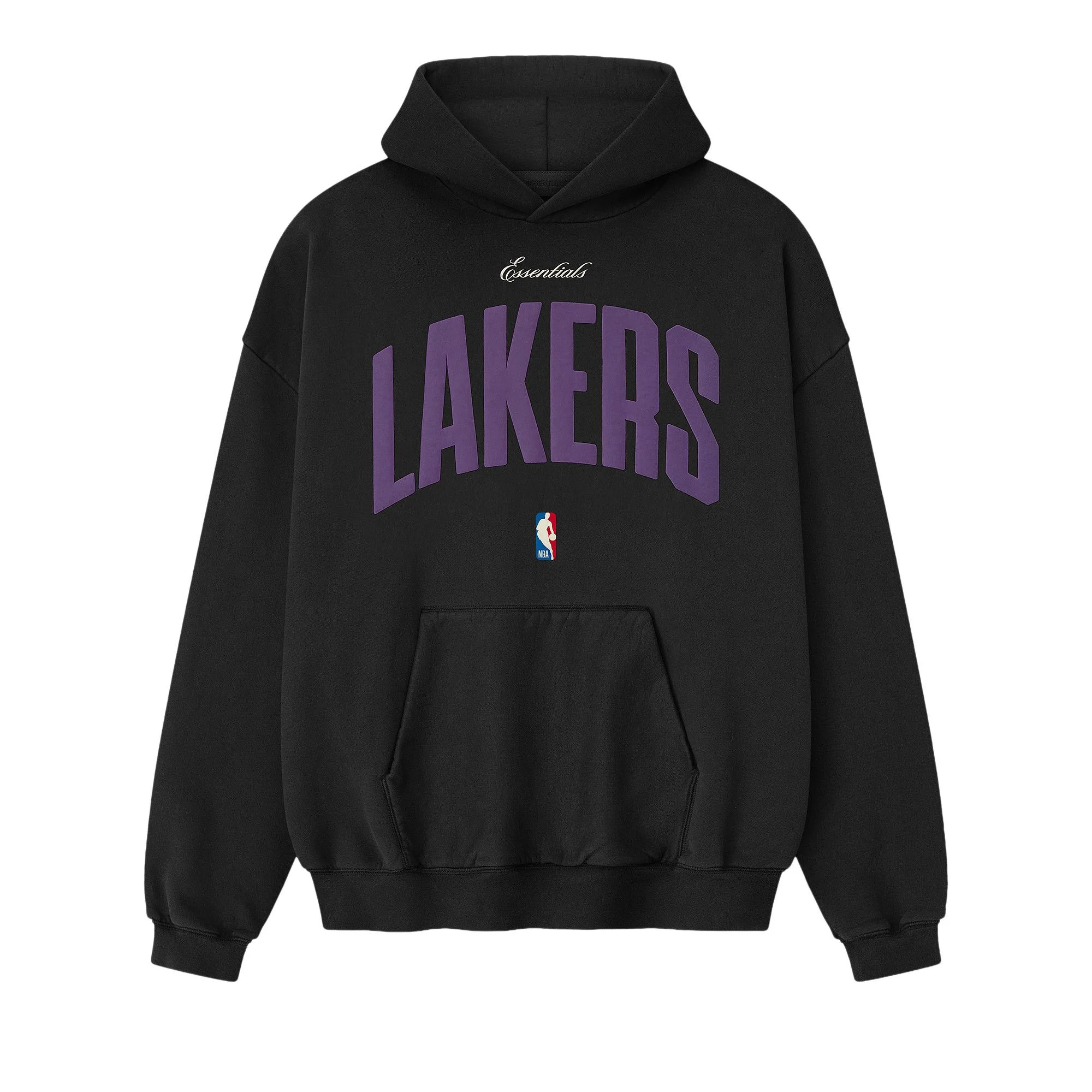 Fear of God Essentials Lakers 90s Hoodie 'Black' - 1