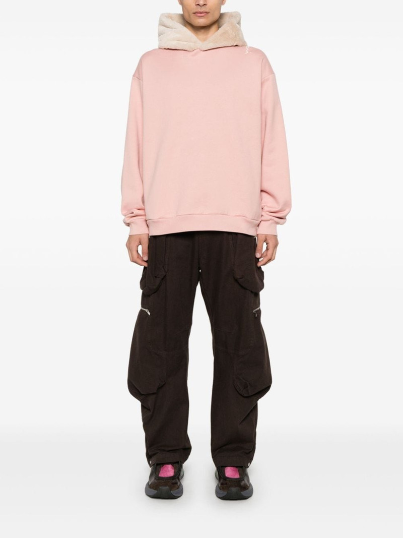 Marni faux fur-detailed hoodie outlook