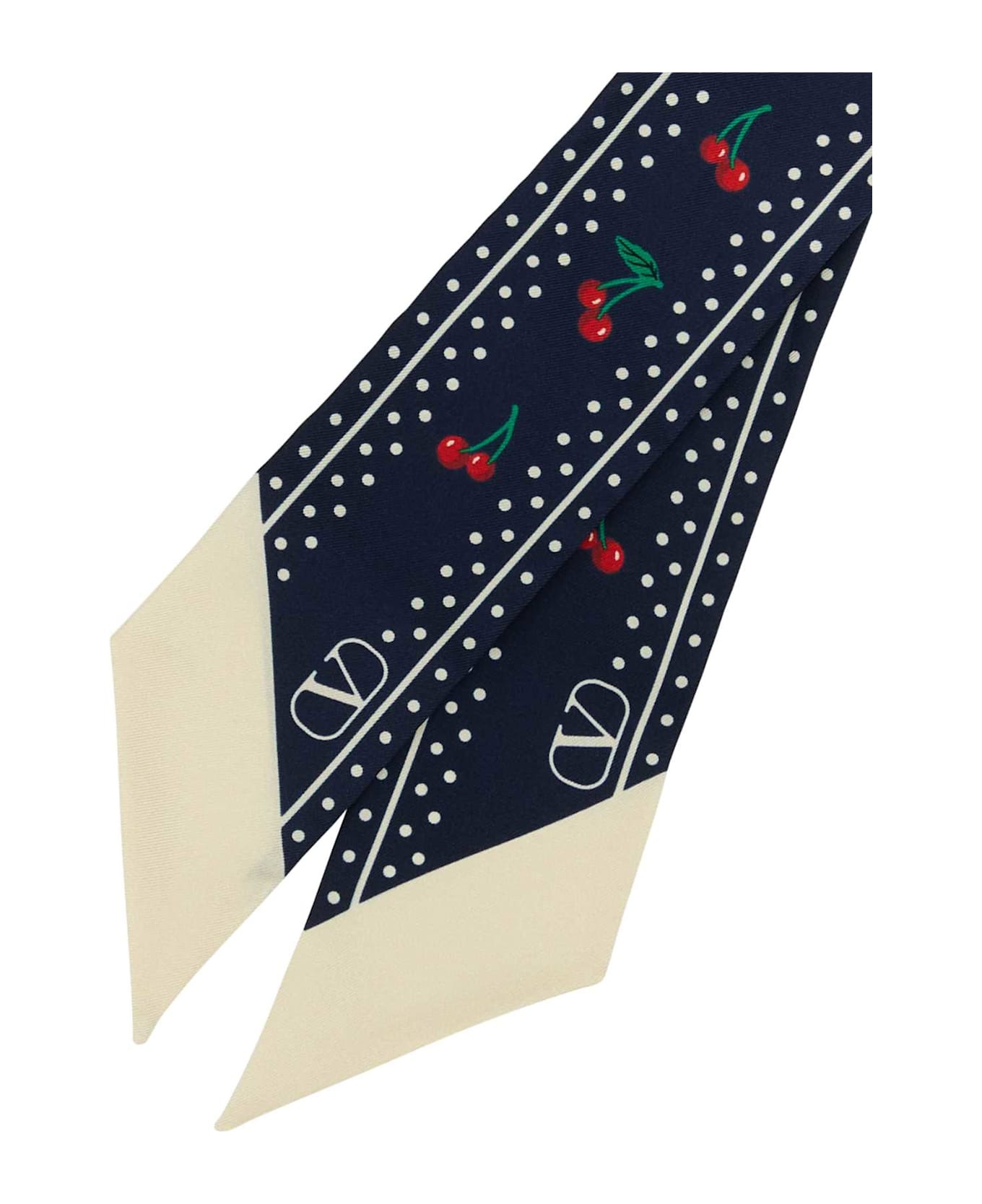 Printed Silk Cherryfic Foulard - 2