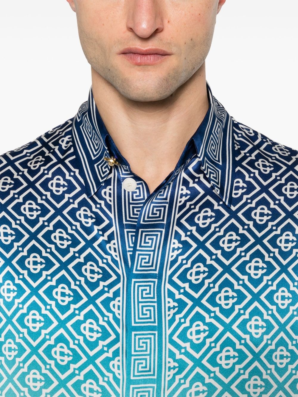 gradient-effect shirt - 5