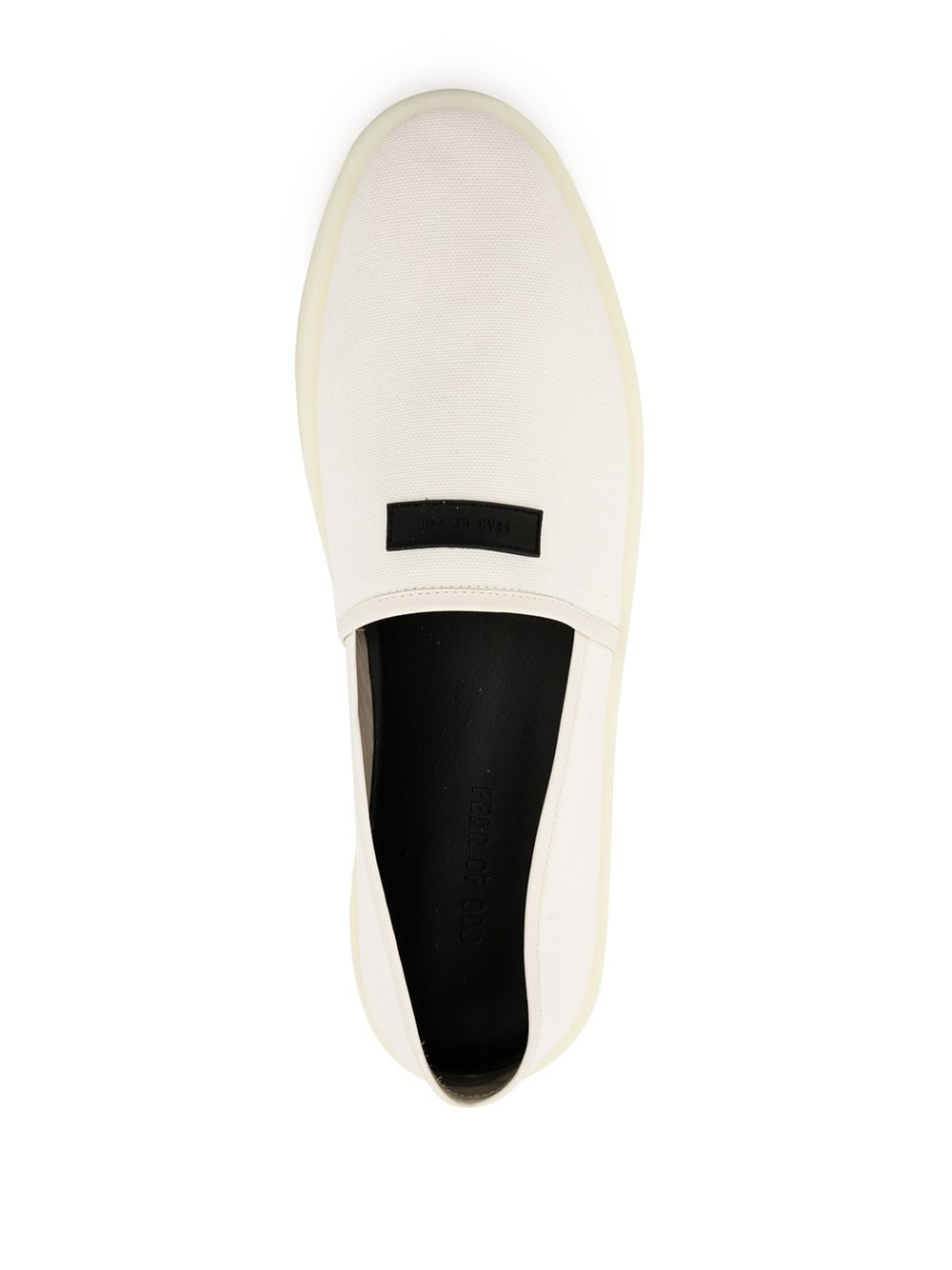 slip-on patch-detail trainers - 4