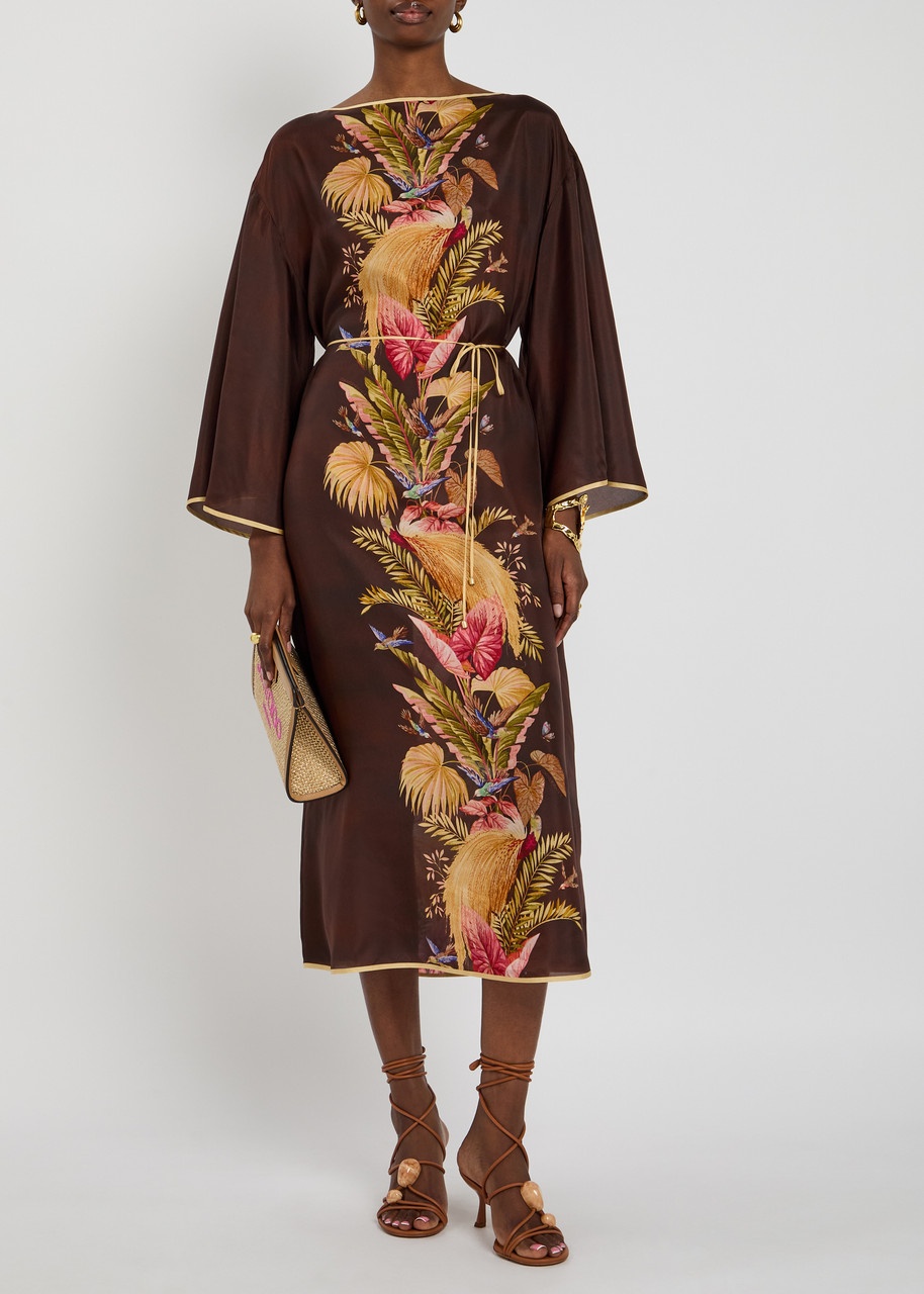 Zimmermann Ascension Tunic Printed Silk Midi Dress - 4