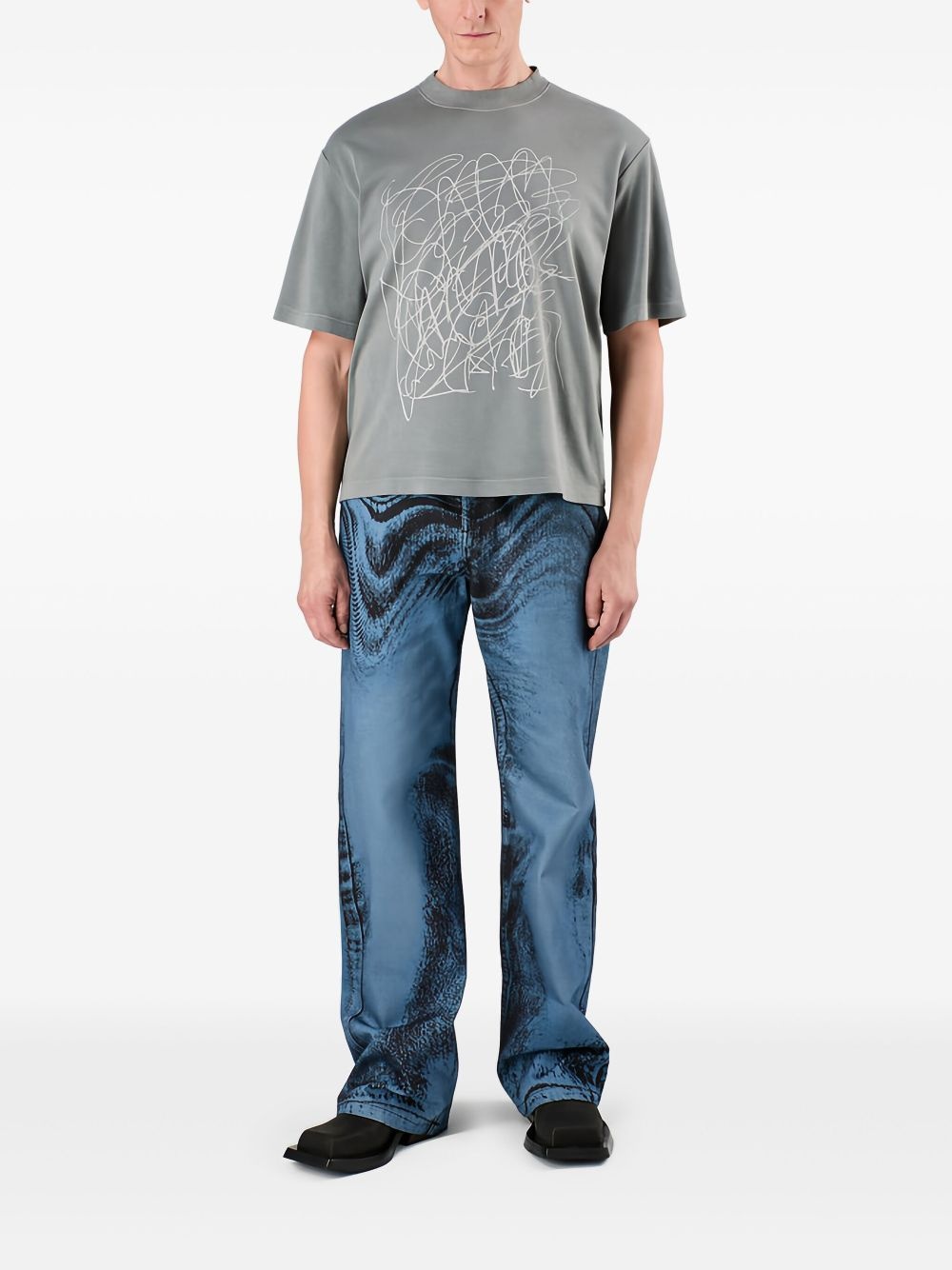 wide-leg jeans - 4