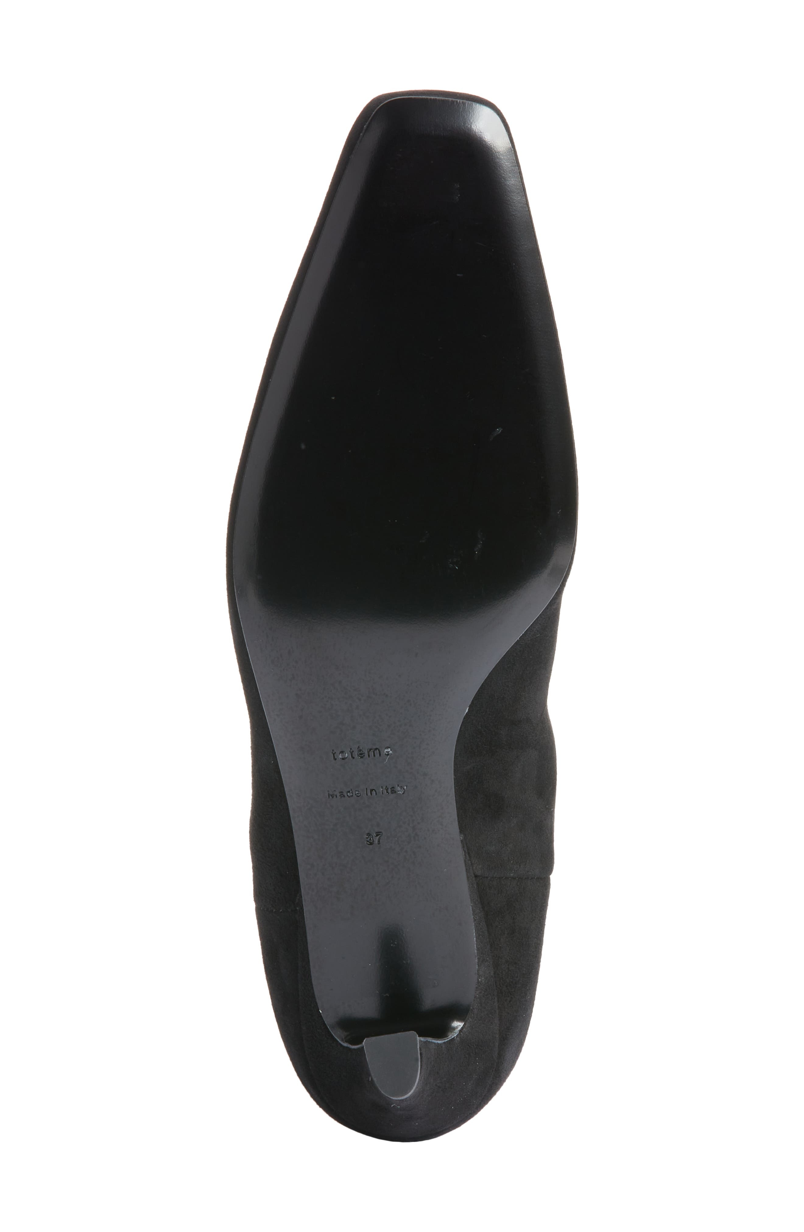 TOTEME The Mid Heel Bootie in Black Suede at Nordstrom - 6