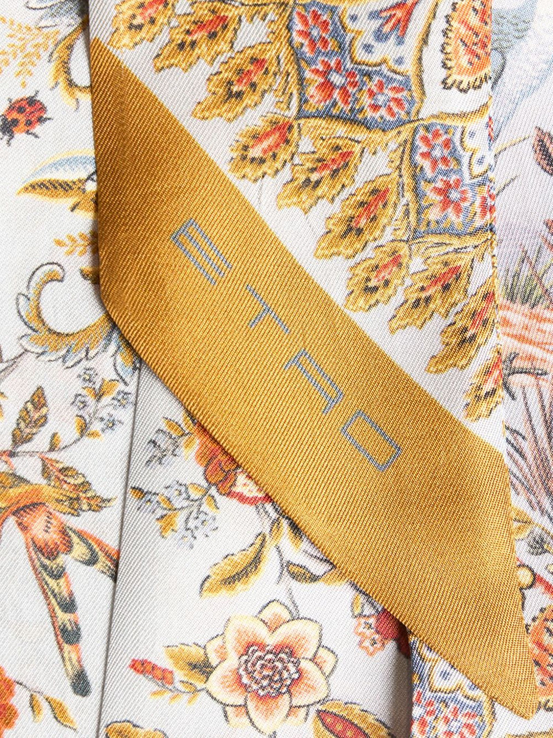Etro paisleyina paisley flora fauna-print silk scarf outlook