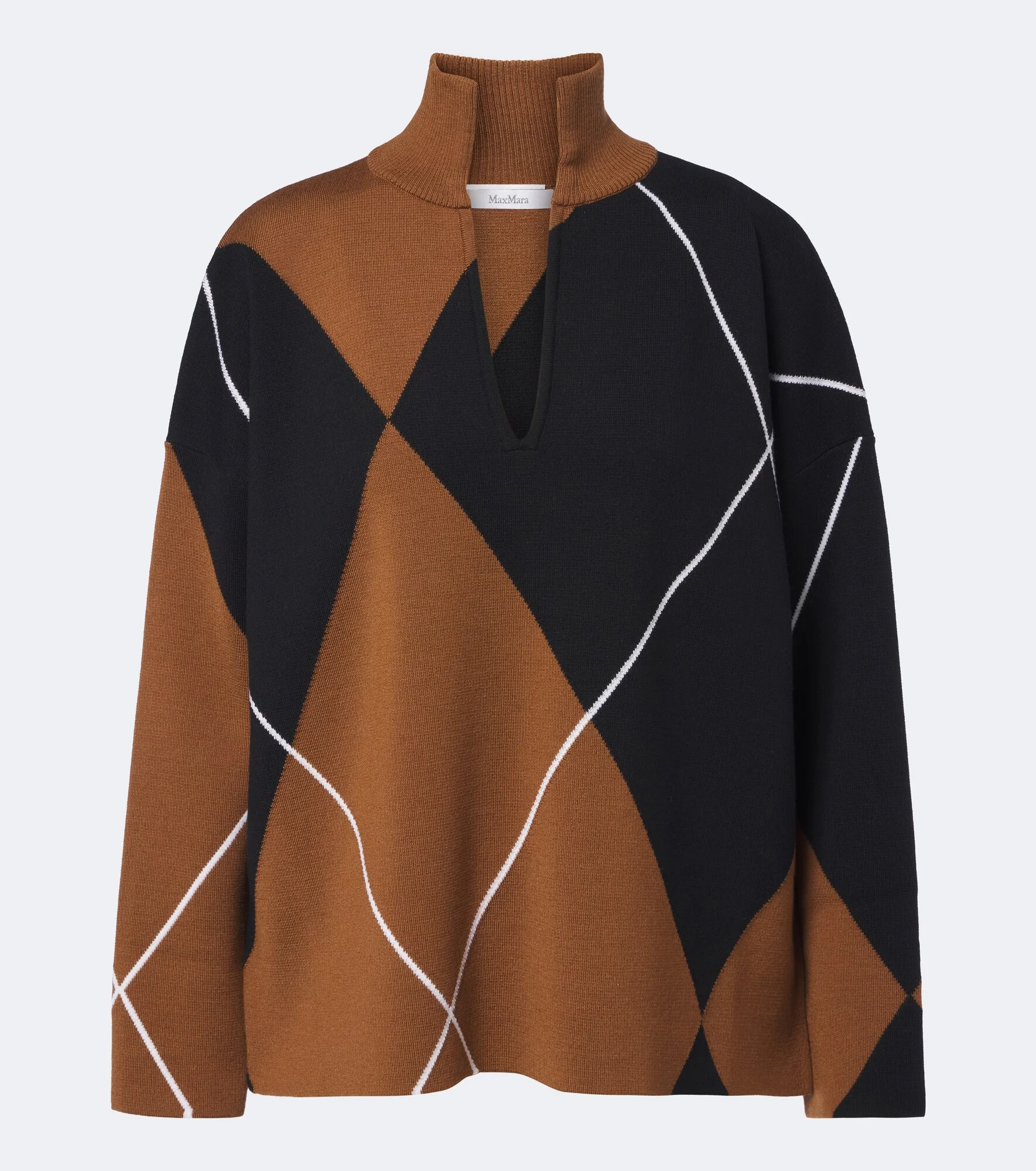 Argyle virgin wool sweater - 1