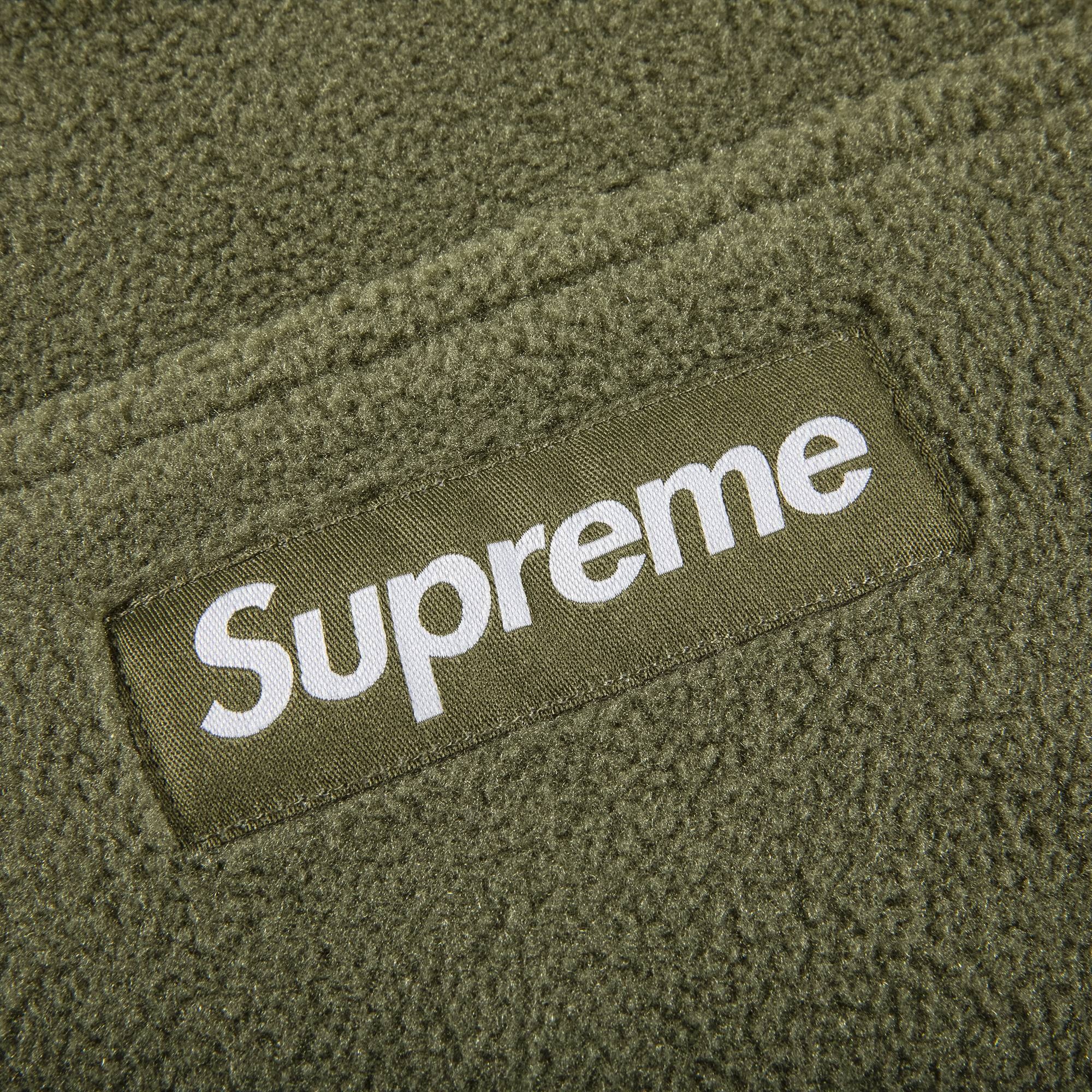 Supreme Polartec Hooded Sweatshirt 'Light Olive' - 2