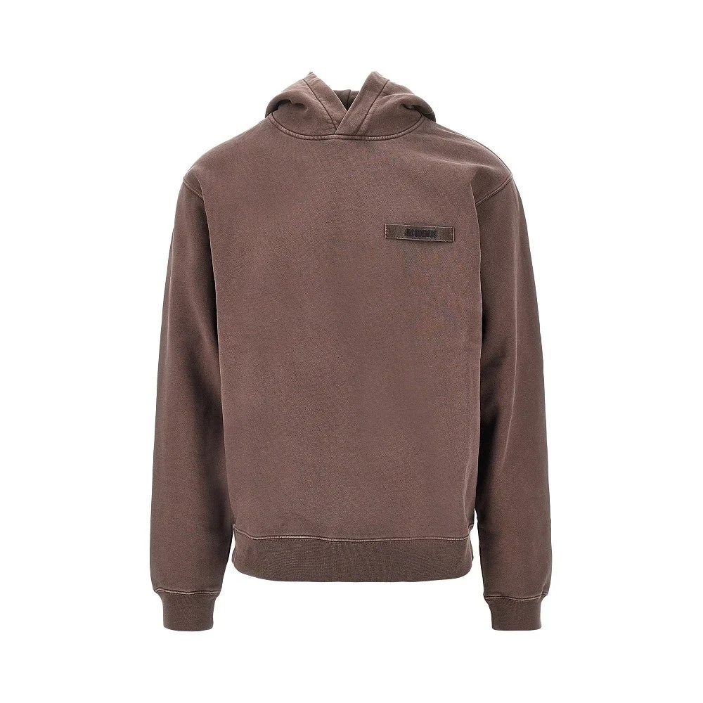 Jacquemus Gros Grain Hoodie Brown Men - 1