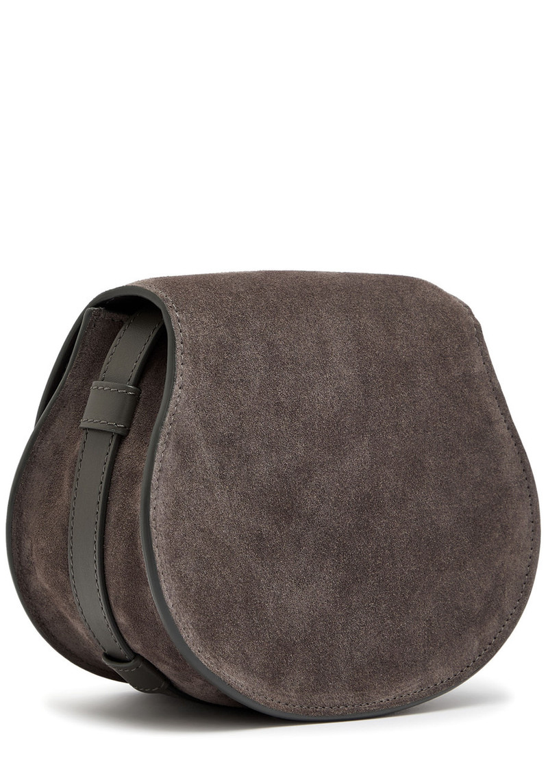 Chloé Chloe Marcie Small Suede Saddle bag outlook