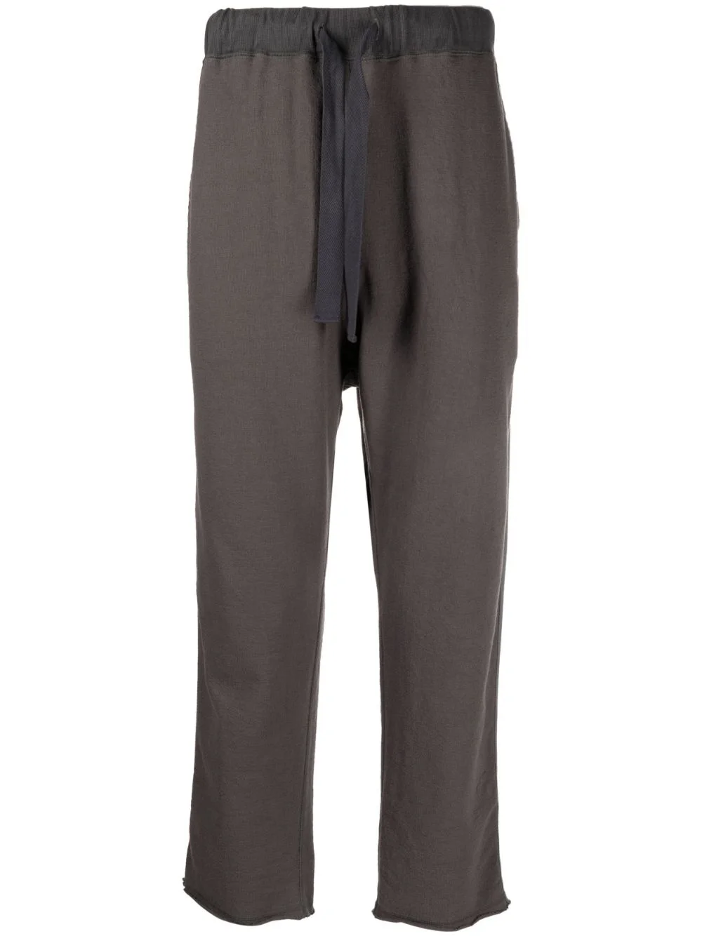 drawstring cotton track pants - 1