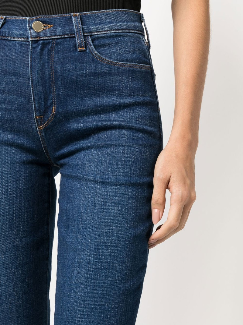 high-rise straight-leg jeans 5