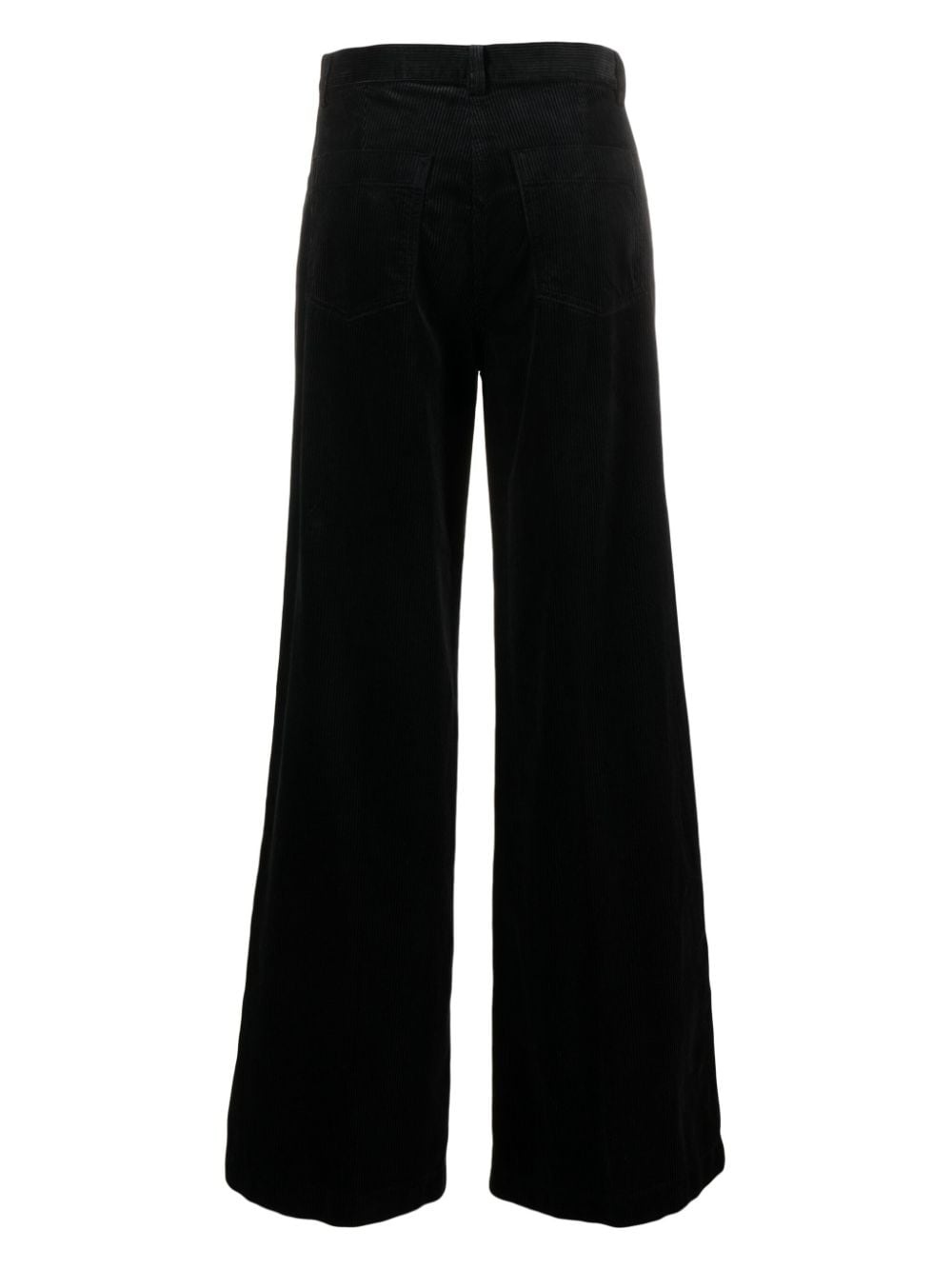 corduroy flared cotton trousers - 2