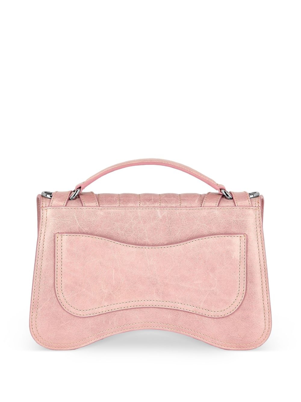 medium Hexagon leather tote bag - 3