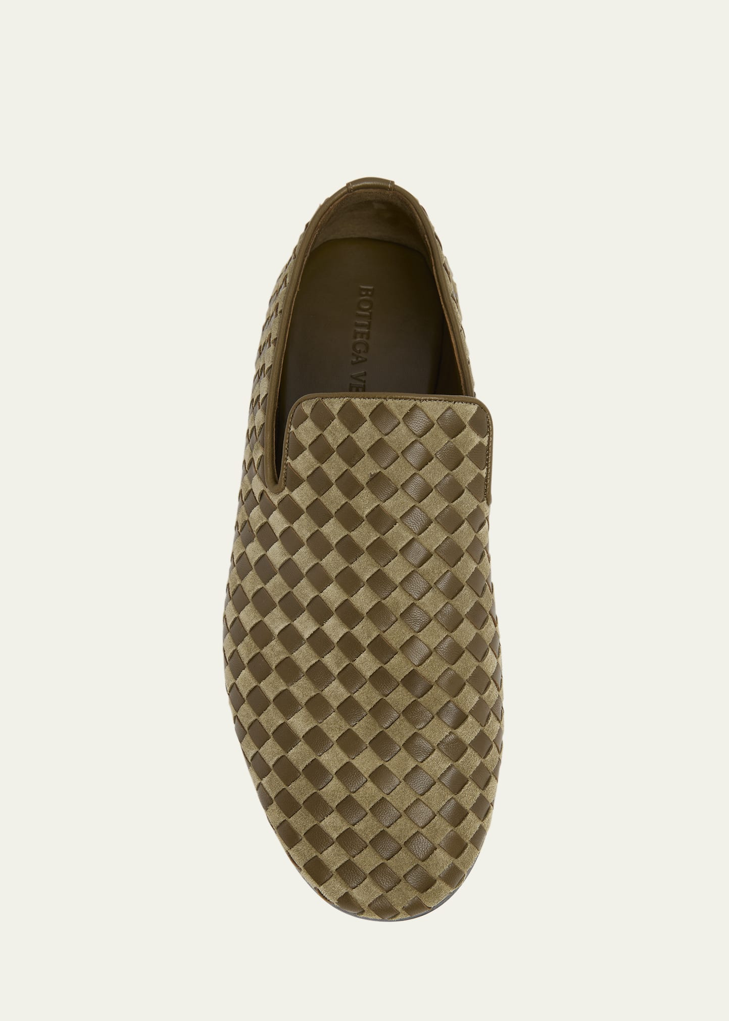Men's Sunday Intrecciato Leather Slippers - 5