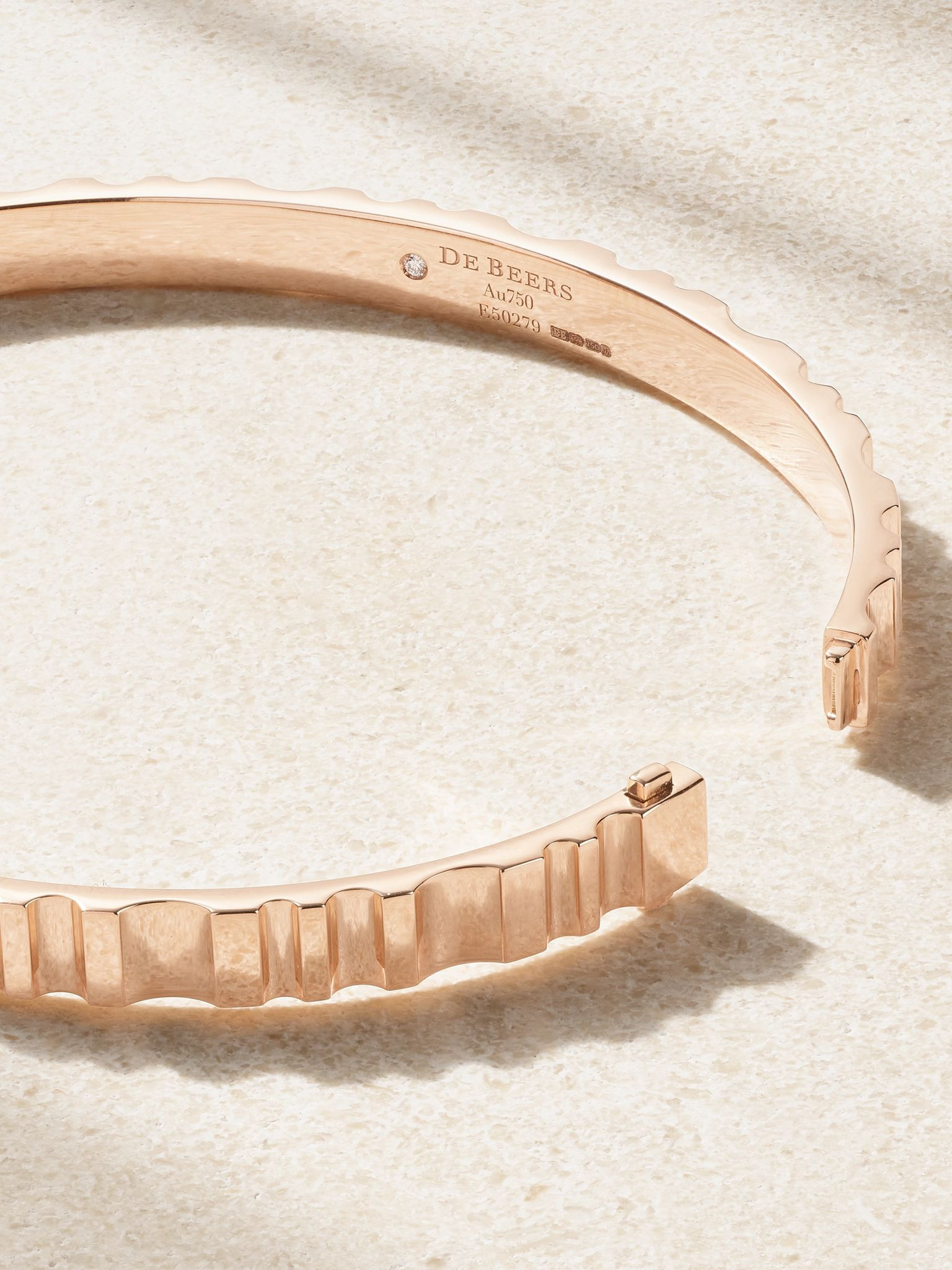 RVL 18-karat rose gold diamond bangle Gold - 3
