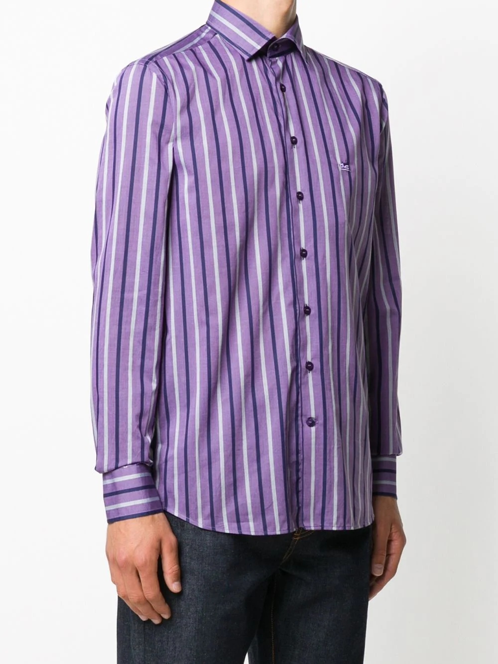 stripe print shirt - 3