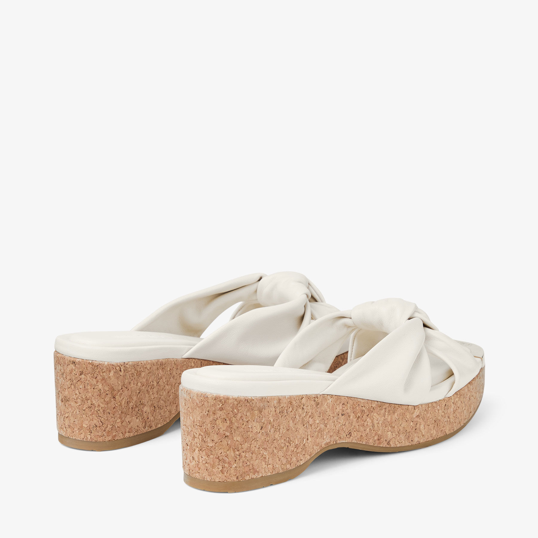 Avenue Wedge 50
Latte Nappa Leather Wedge Mules - 5