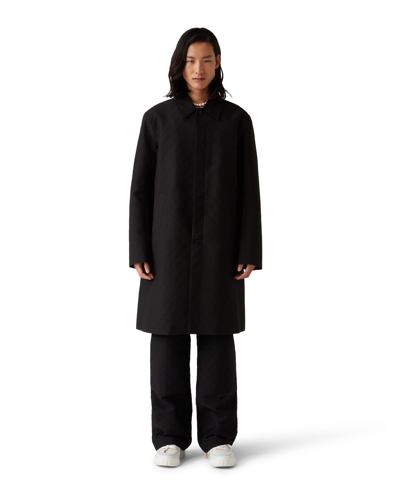 Jacquard Car Coat | Casablanca Paris - 4
