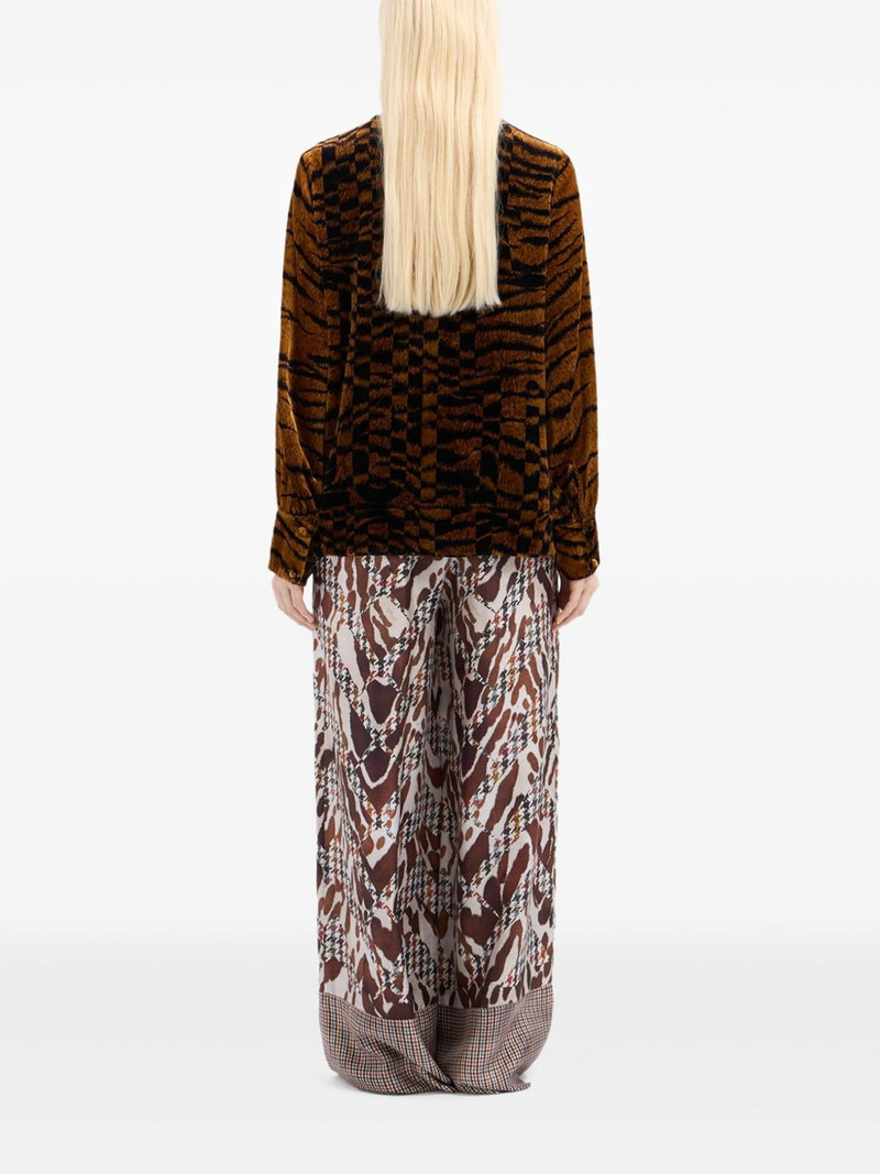 velvet abstract-print shirt 3