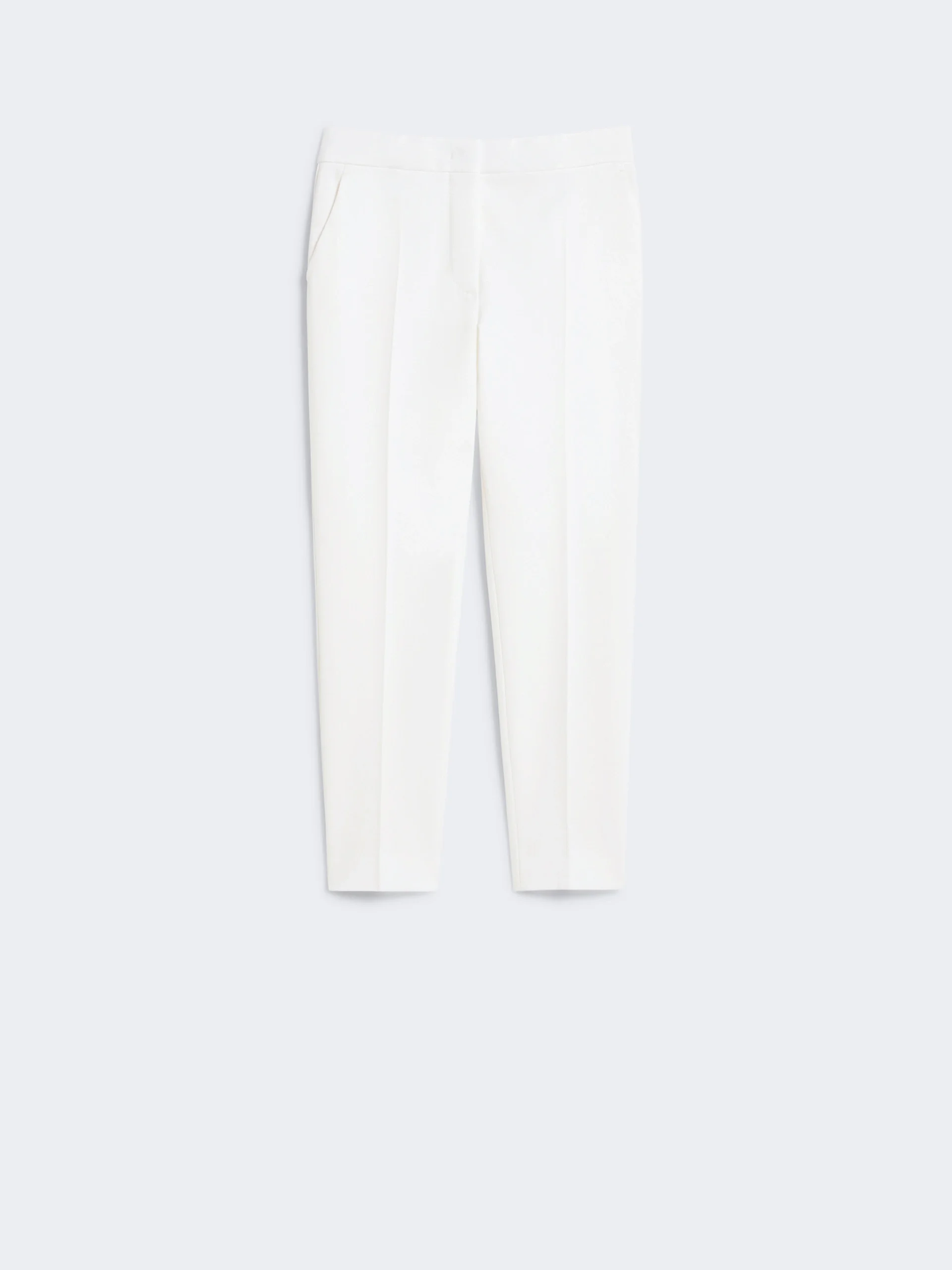 PEGNO Viscose jersey trousers - WHITE - 1