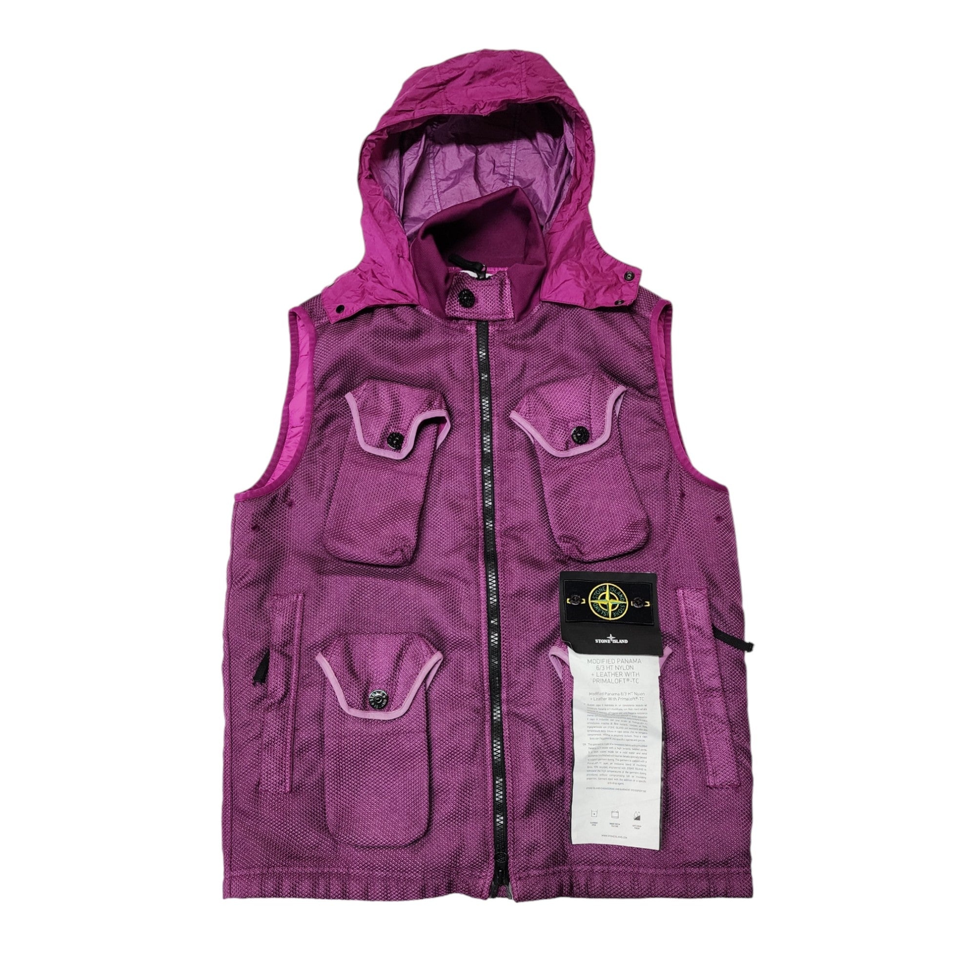 Stone Island Panama Modified Vest Purple L - 3