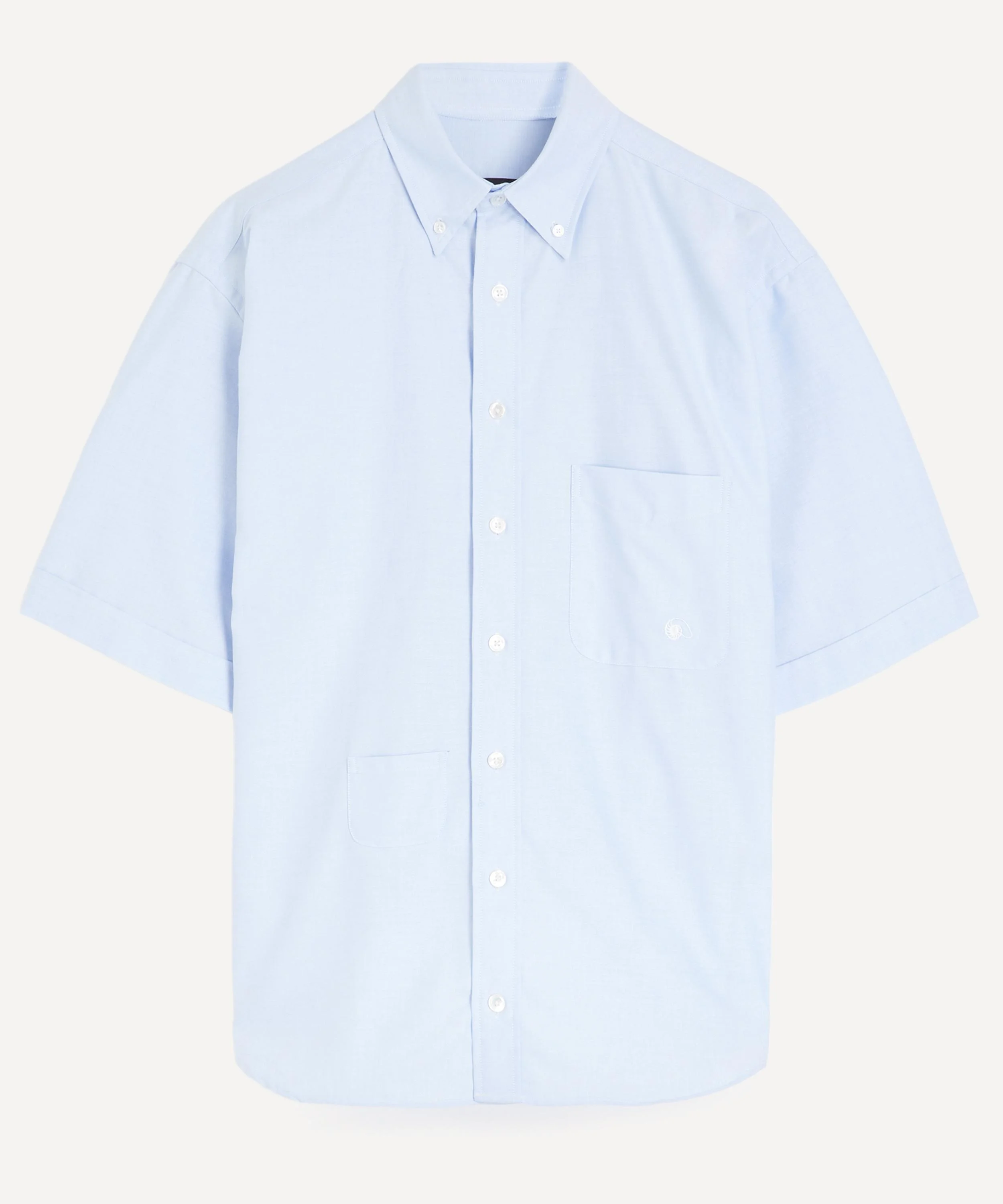 Oxford Relaxed Button-Down Shirt in Sky Blue - 1
