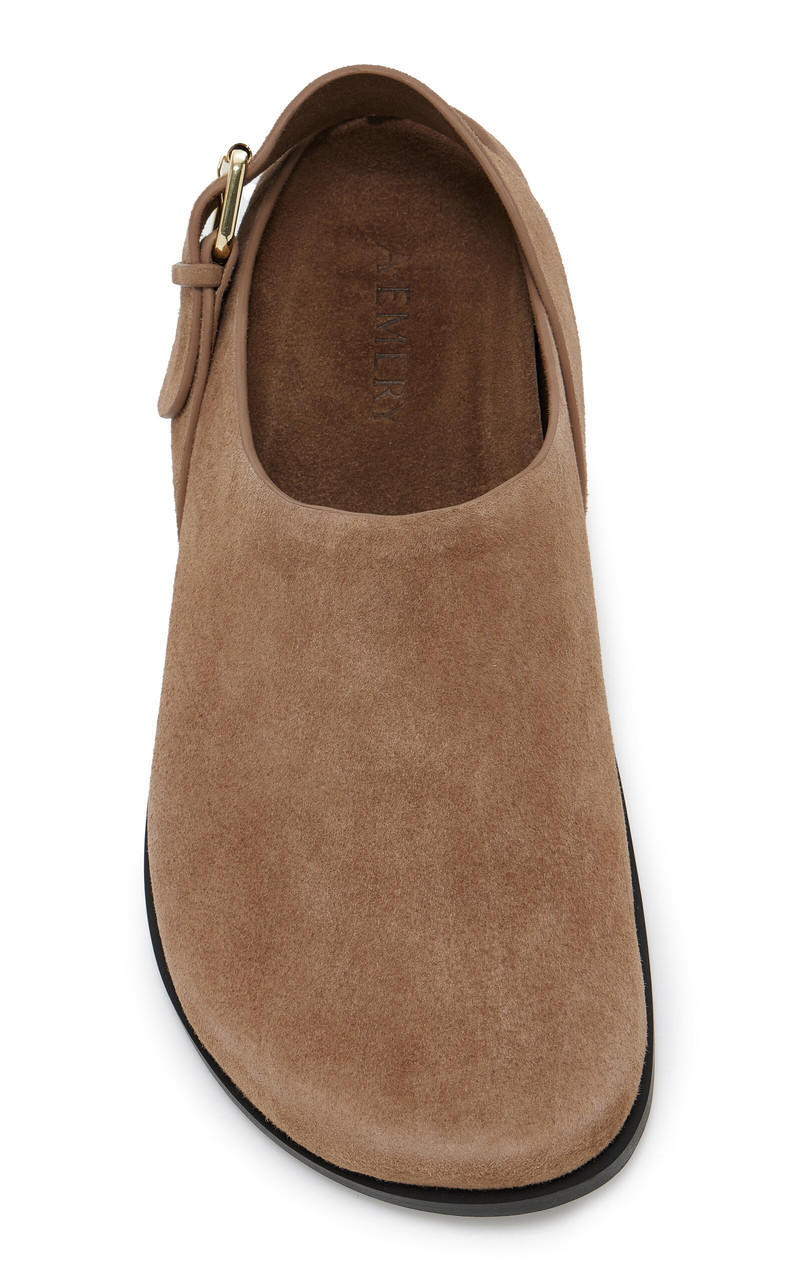 A.EMERY Louis Suede Clogs tan outlook
