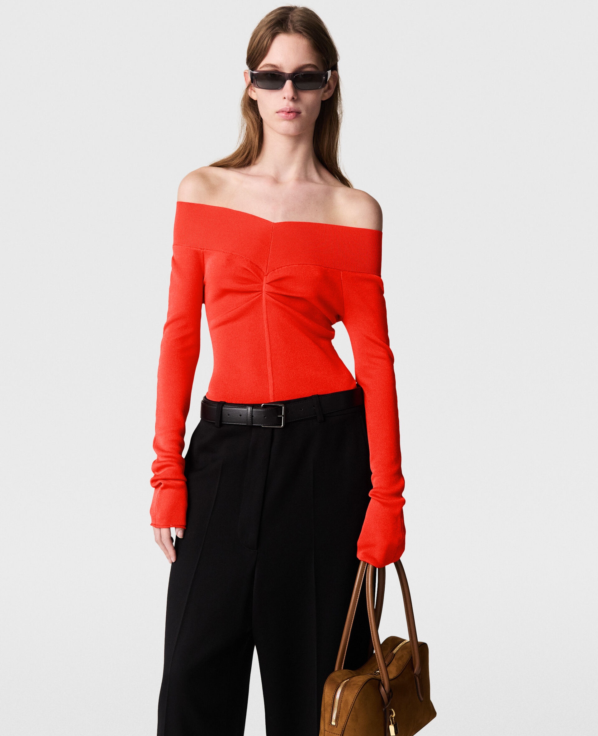 Sheer Long-Sleeve Mesh Top - 2