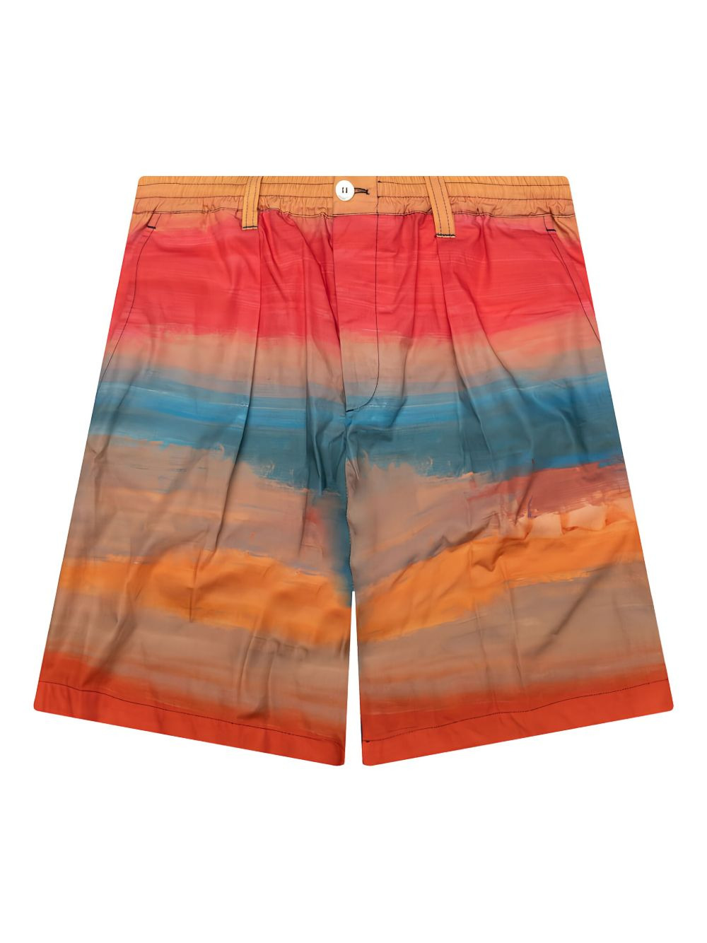 sunset-print shorts - 2
