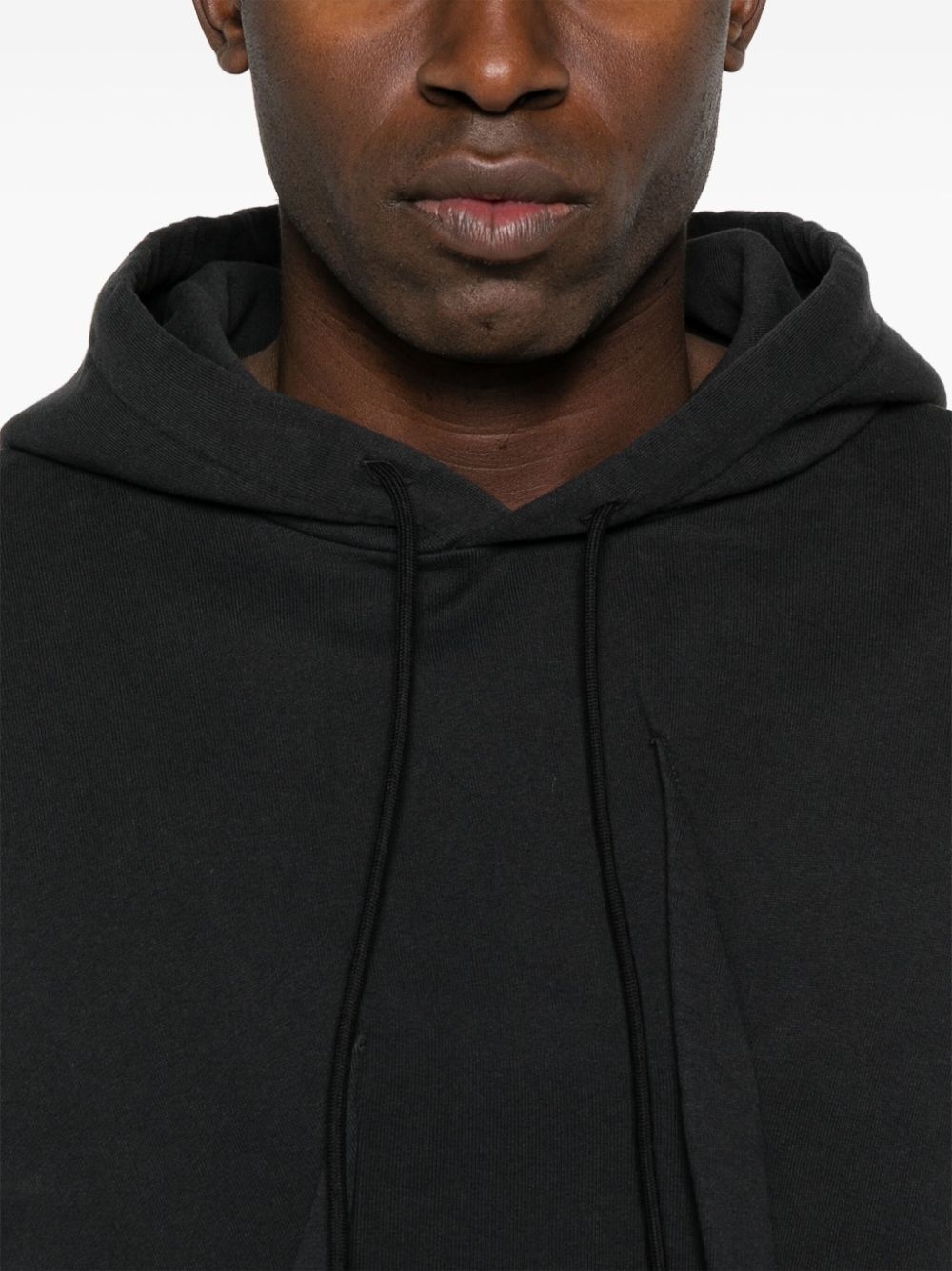 pleat-detailed hoodie - 5