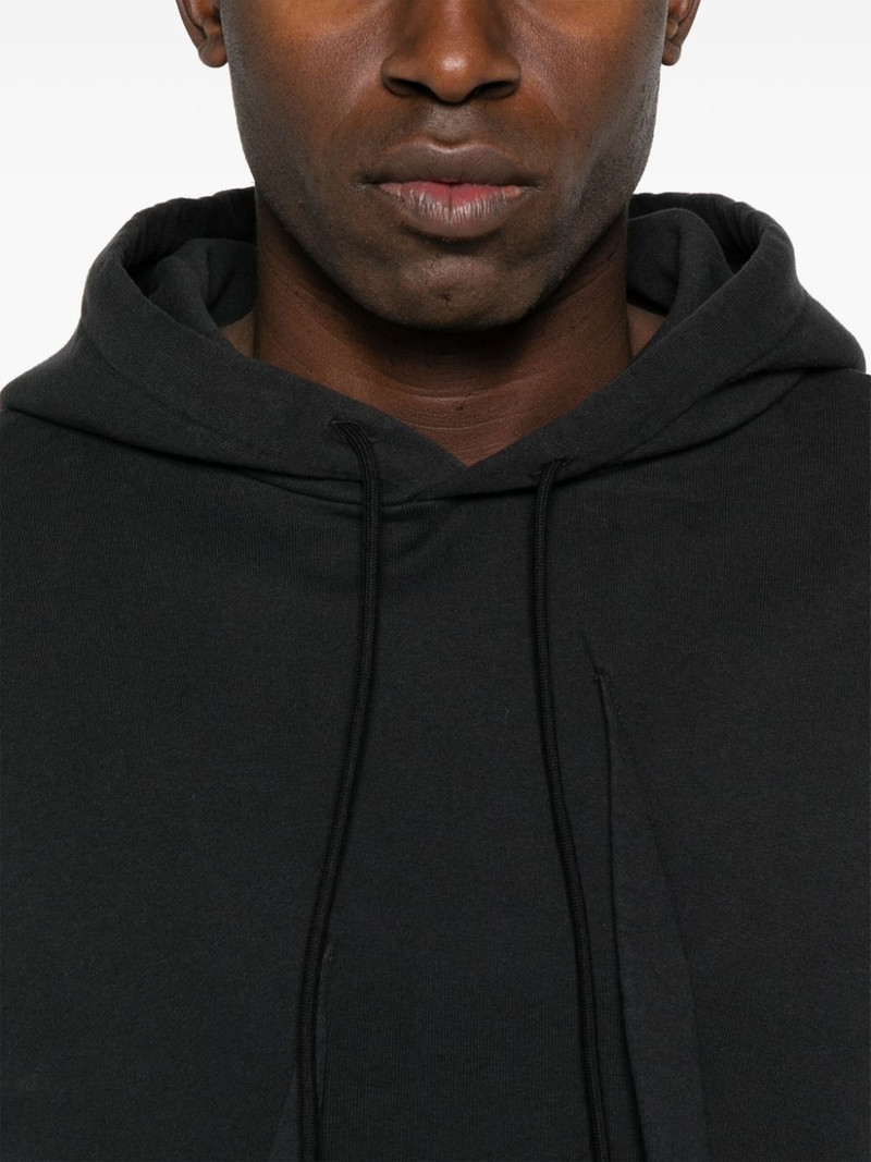 pleat-detailed hoodie 5