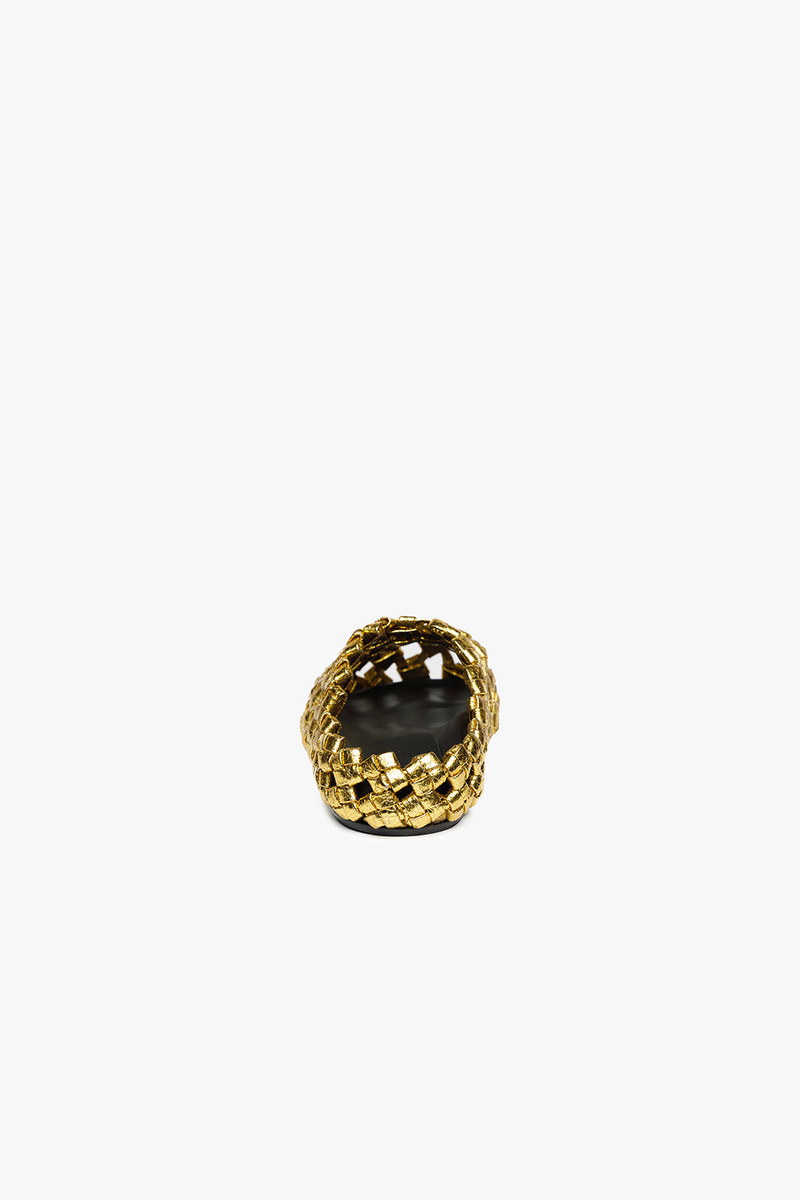 WEAVED CLOG SILVER GOLD - EXCLUSIVE 6