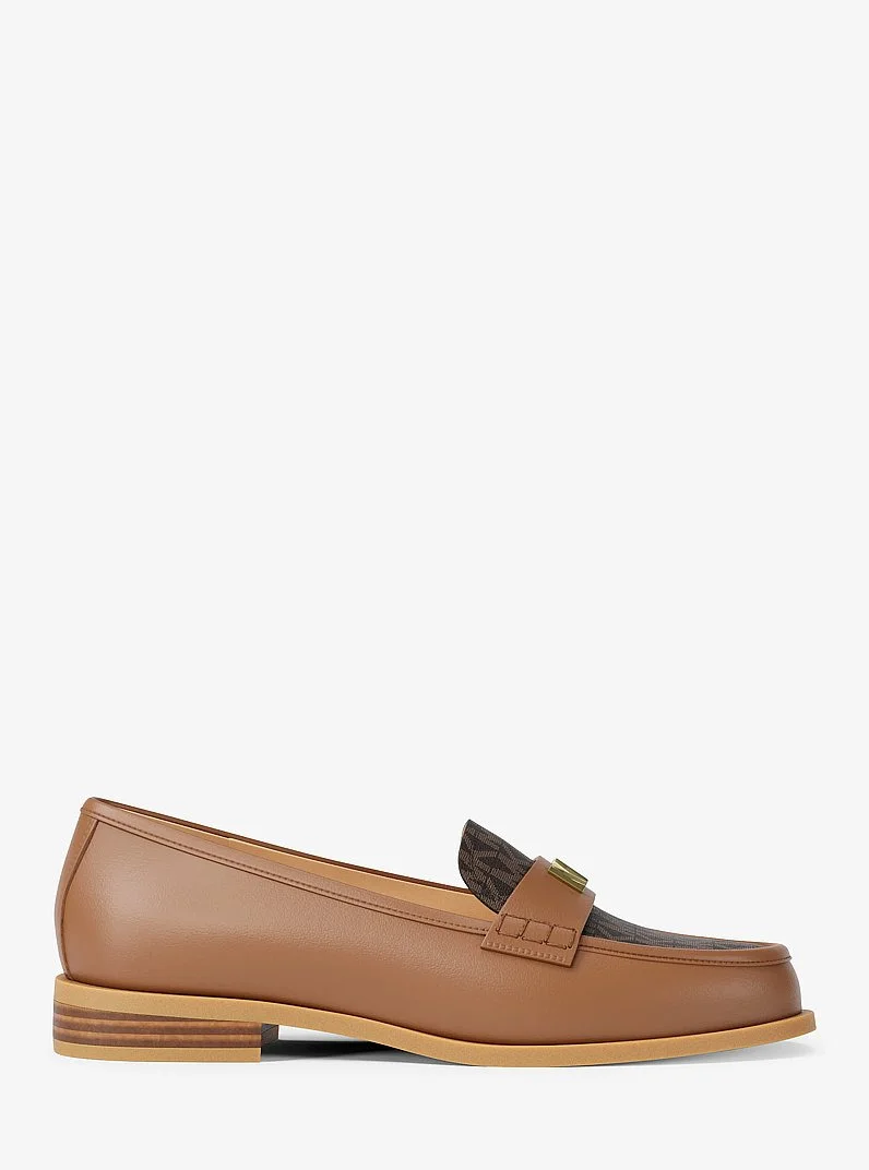 Lex Leather and Signature Logo Loafer - 1