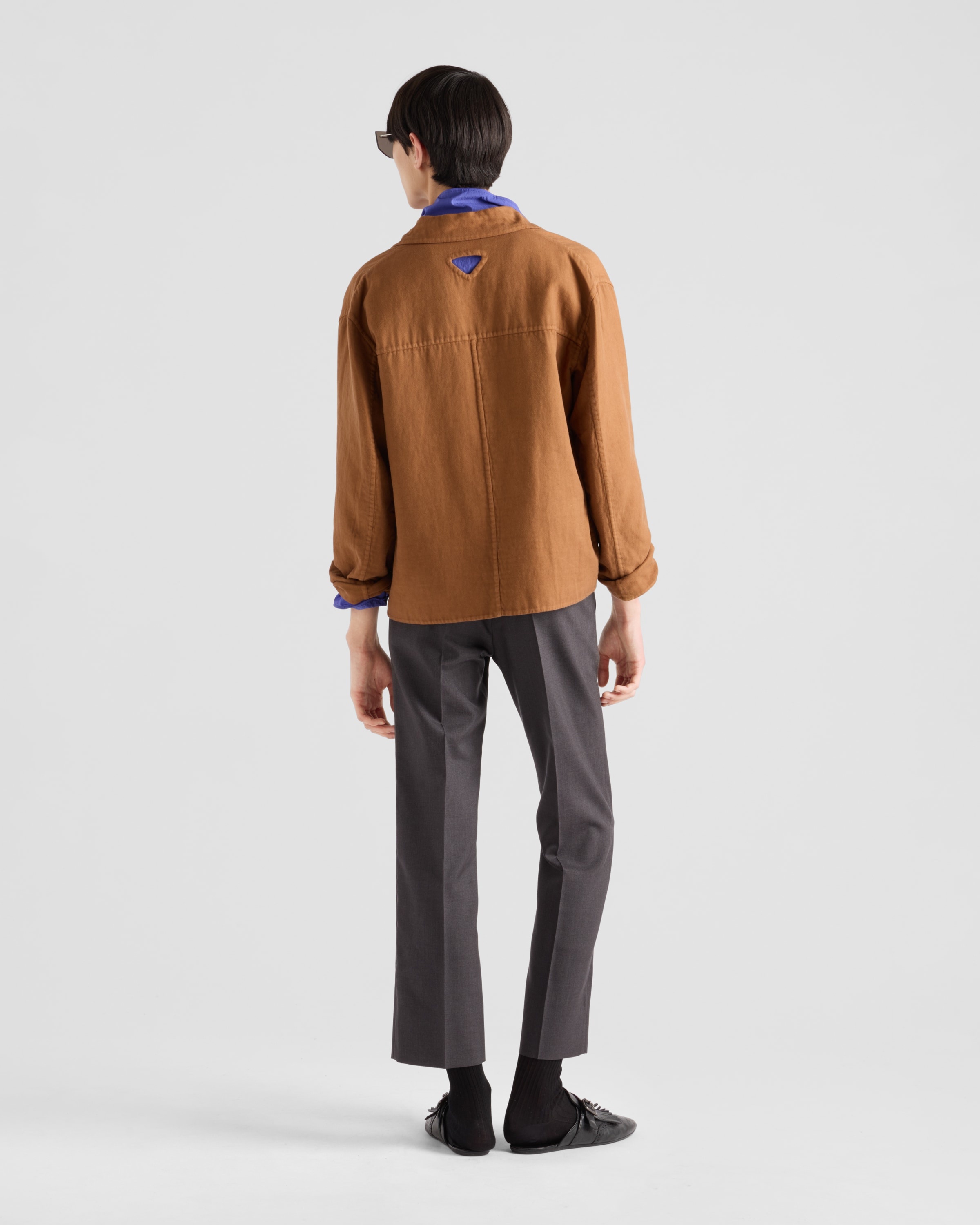 Single-breasted cotton jacket - 5