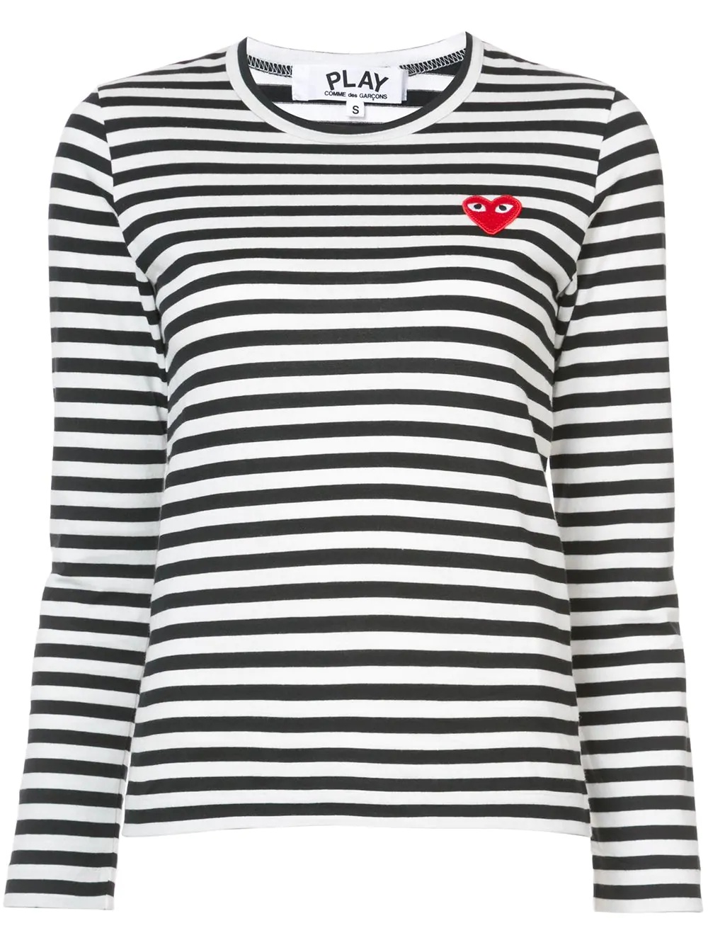 striped long sleeved T-shirt - 1