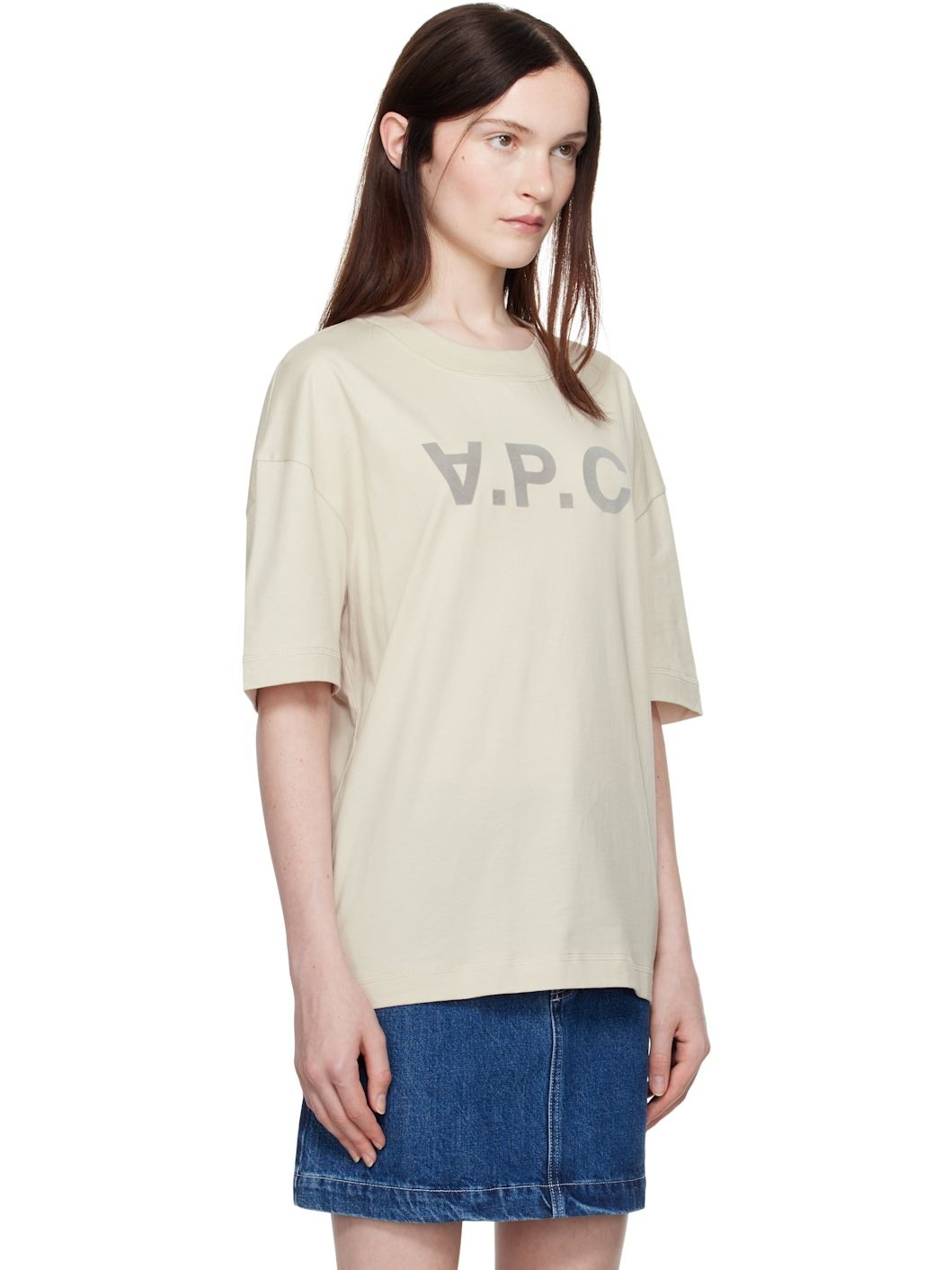 Beige Oversize Grand 'VPC' T-shirt - 2