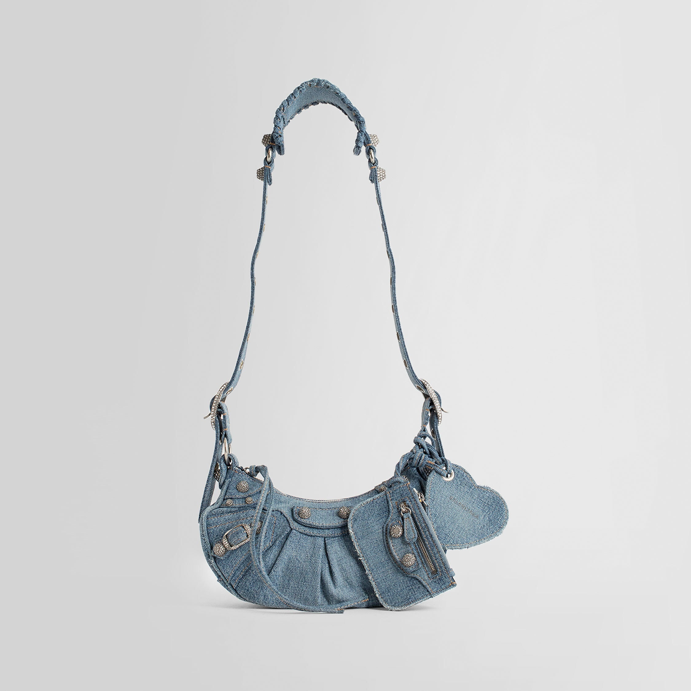 BALENCIAGA WOMAN BLUE SHOULDER BAGS - 5