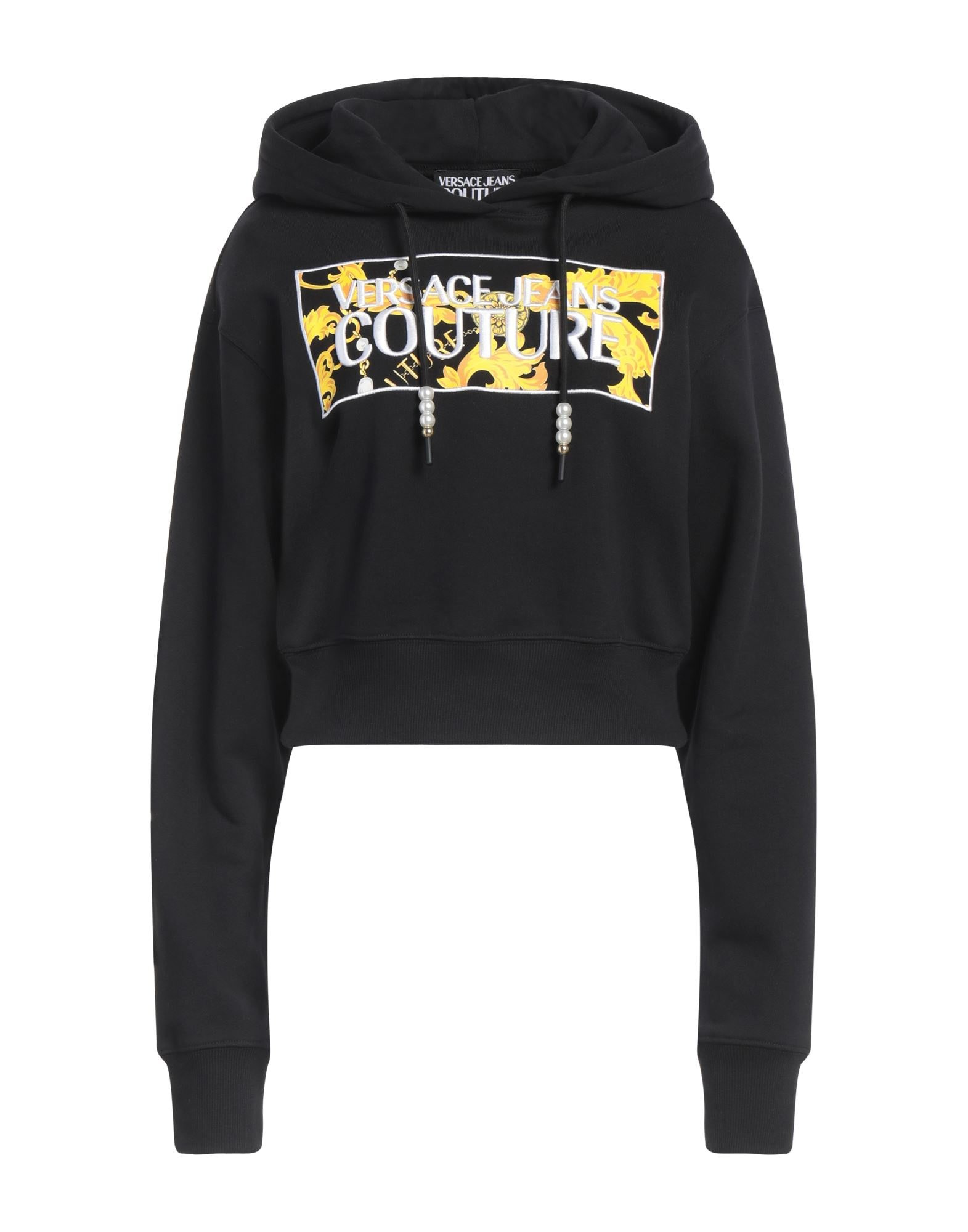 Black Women's Hooded Sweatshirt - 1