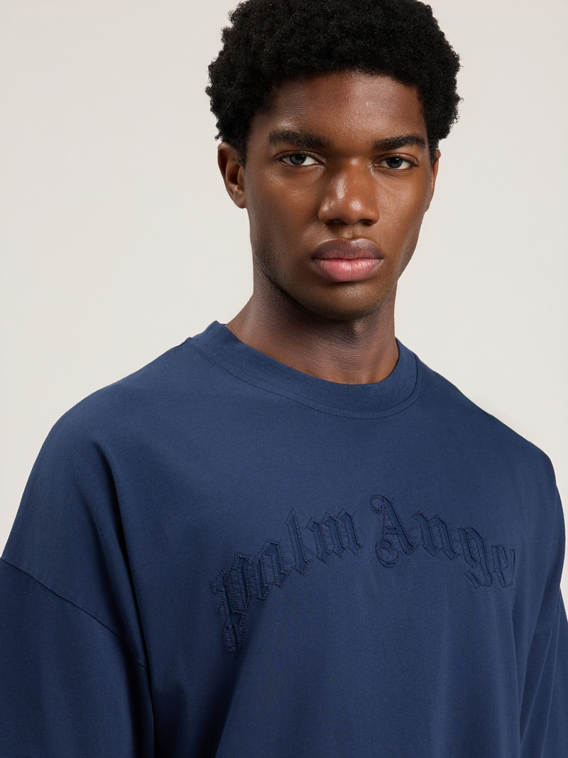 Curved Logo Loose Double T-Shirt 6