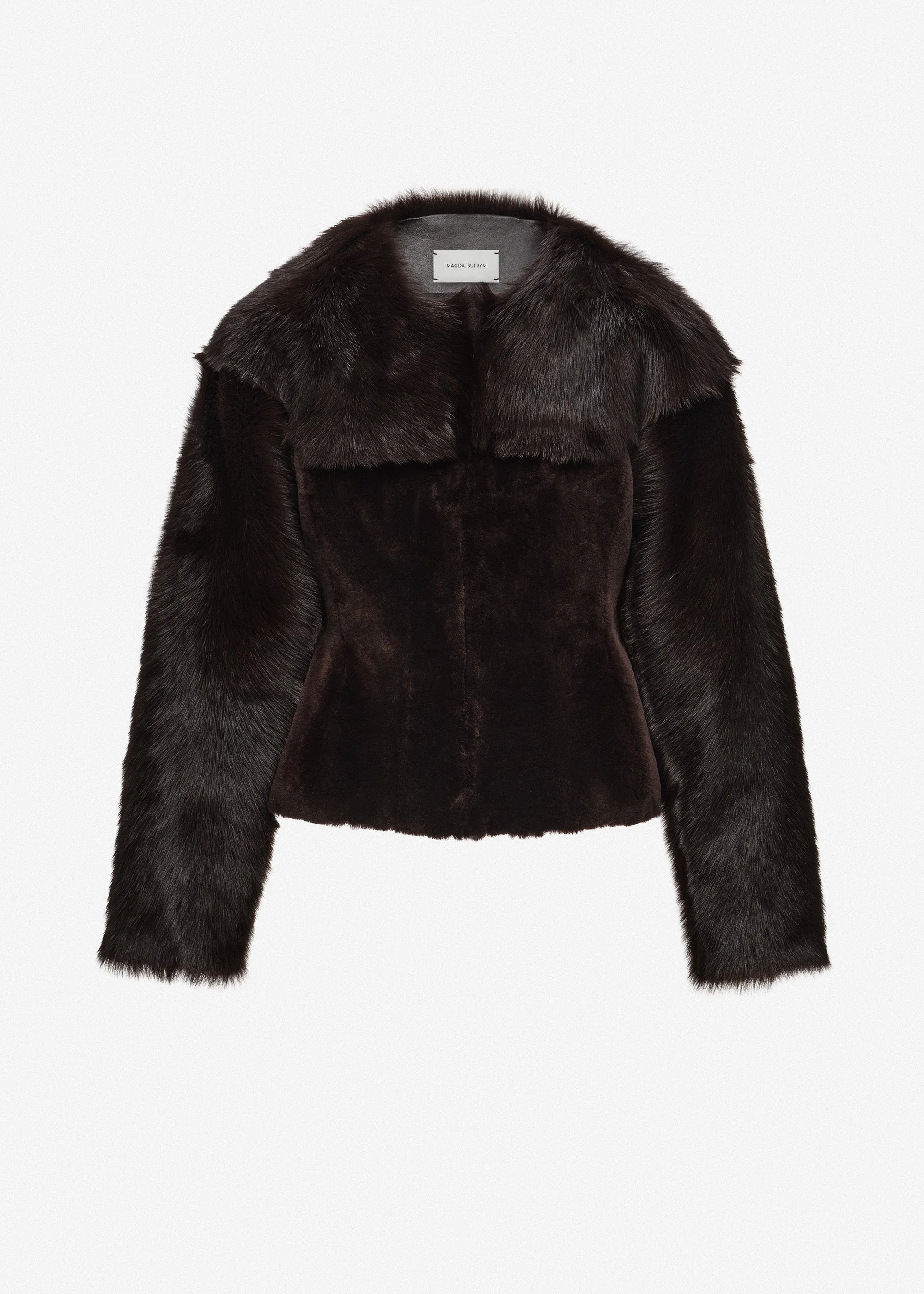 Fur jacket in brown - 1
