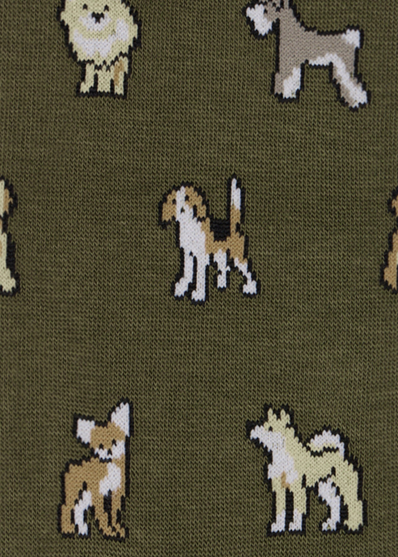 Paul Smith Green 'Dogs' Socks outlook