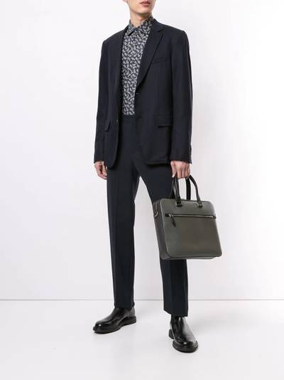 Salvatore Ferragamo two-tone briefcase outlook