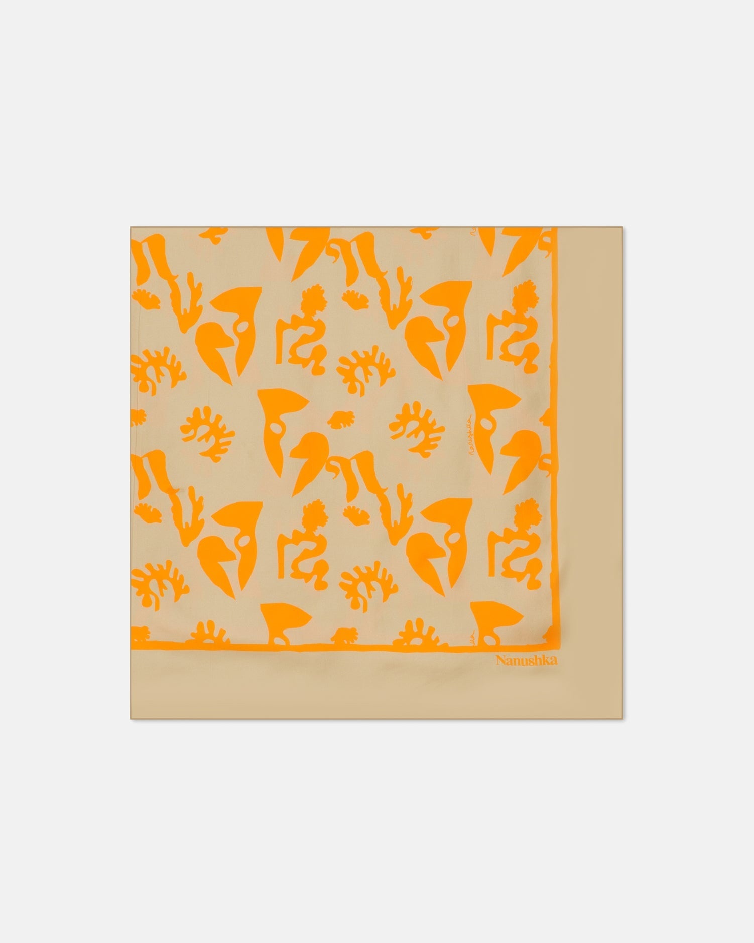 Printed Silk Scarf - 1