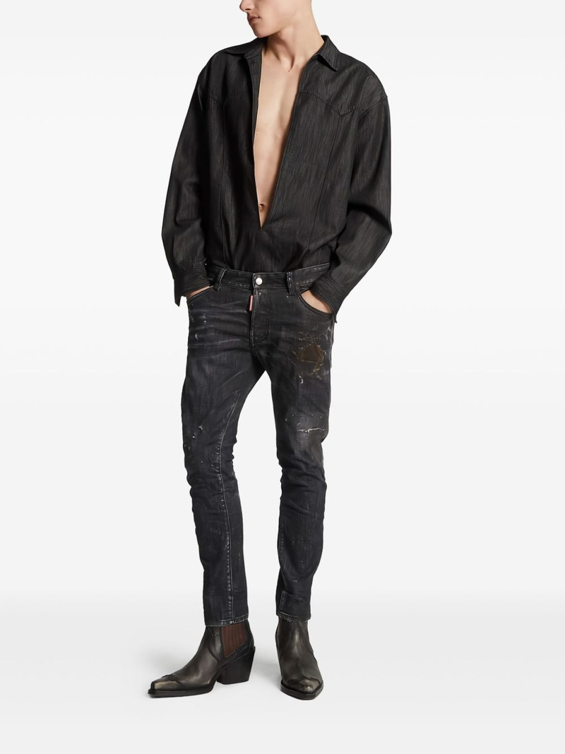 DSQUARED2 distressed patch jeans outlook