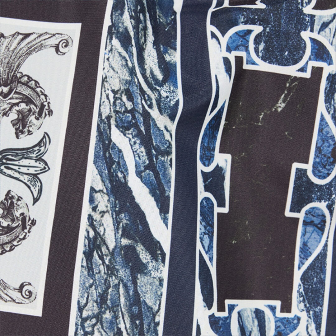 Swim Shorts With Fang And Marble Print - 5